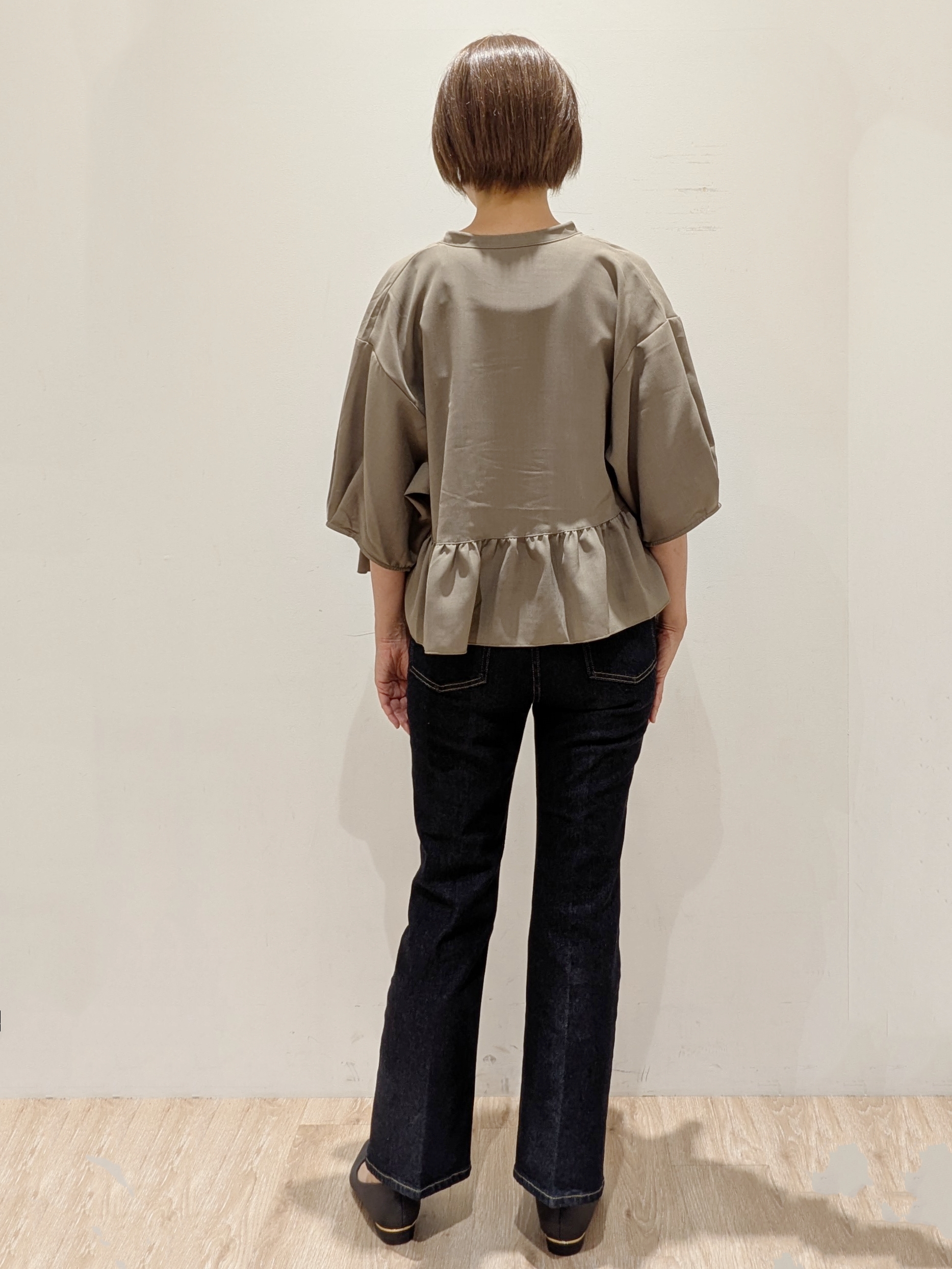SHIMAKOさんの「OPAQUE.CLIP｜オーガニックコットン混 ベーシックリブタンクトップ【洗濯機OK】」を使ったコーディネート