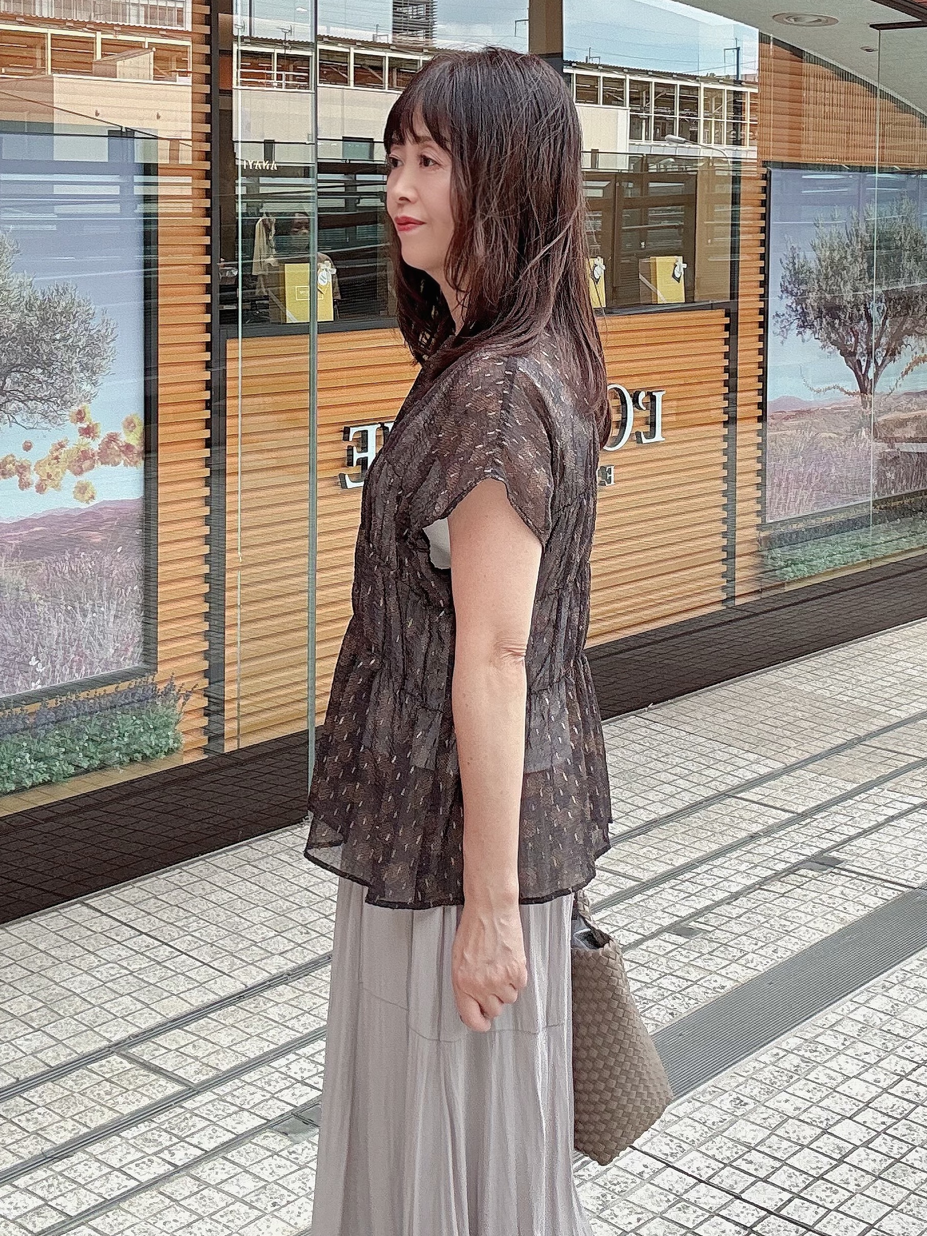 makiさんの「UNTITLED｜ヴィンテージドットブラウス」を使ったコーディネート