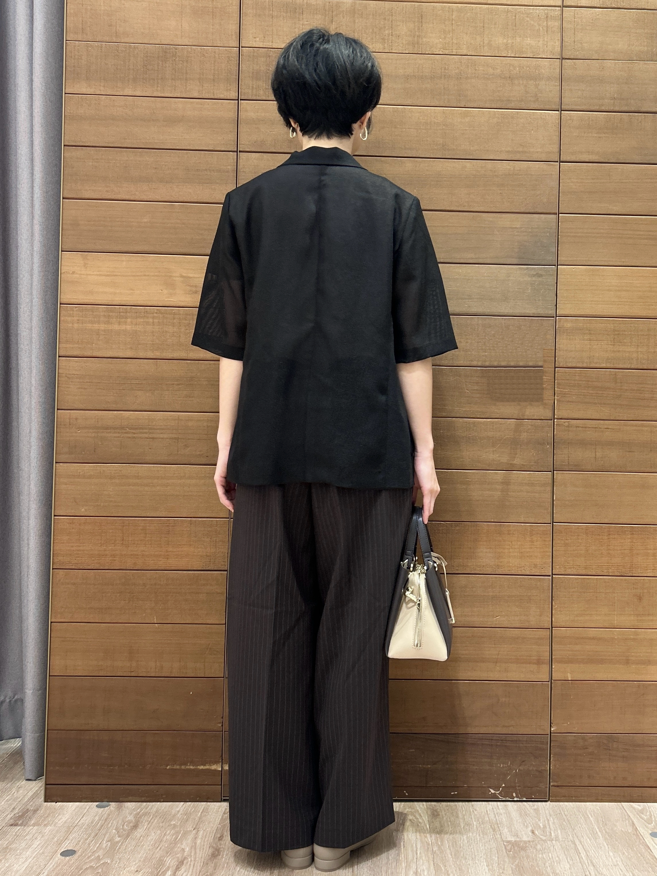 ゆうあさんの「OPAQUE.CLIP｜メッシュテーラードジャケット／チェック柄アソート【洗濯機OK】」を使ったコーディネート