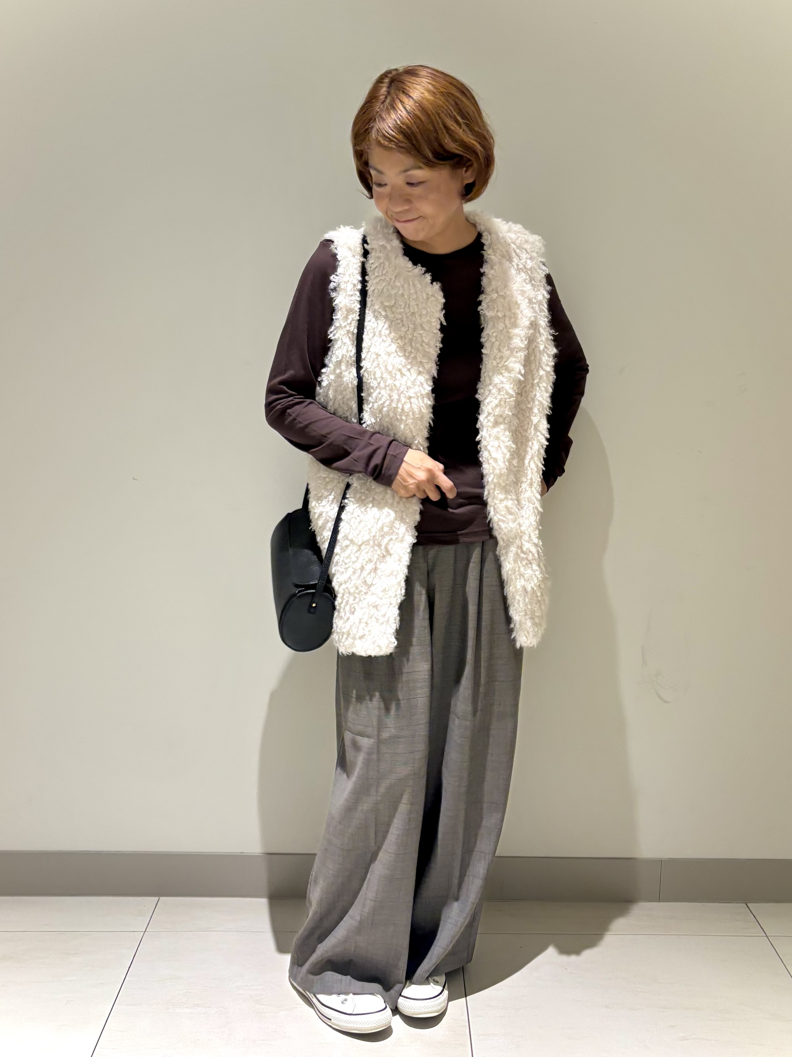 Haruさんの「Dessin｜フェイクファージレ」を使ったコーディネート