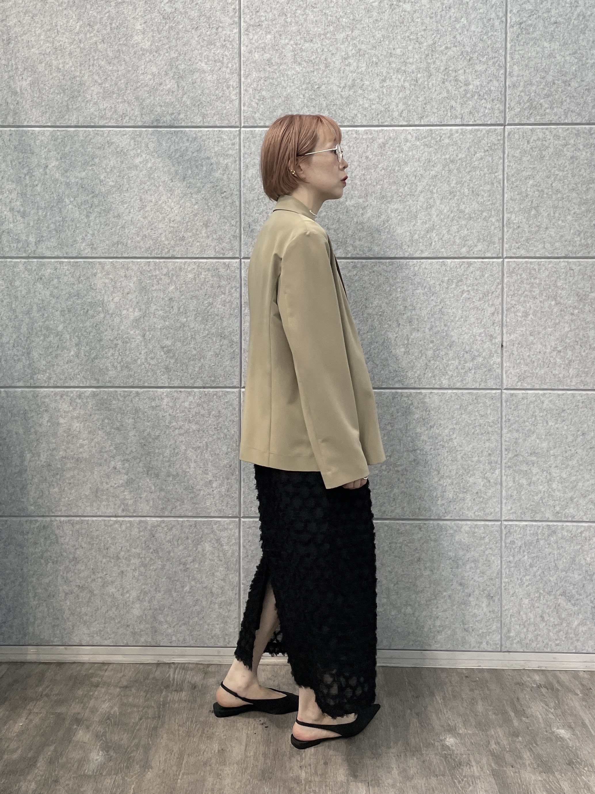 mikuさんの「INDIVI｜Comfy Set Up｜ダブルブレストイージージャケット【セットアップ対応／通勤／カセット服】」を使ったコーディネート