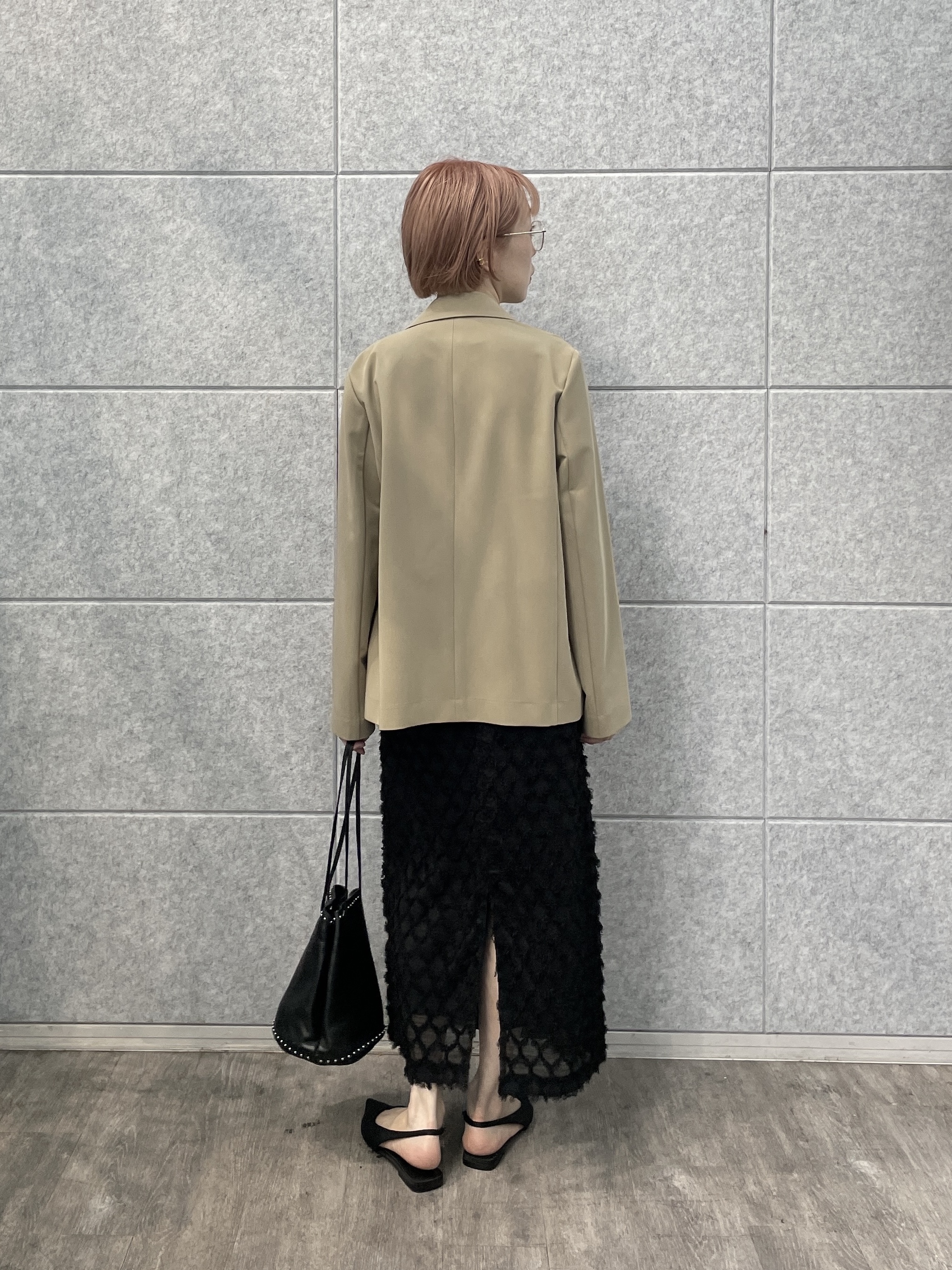 mikuさんの「INDIVI｜Comfy Set Up｜ダブルブレストイージージャケット【セットアップ対応／通勤／カセット服】」を使ったコーディネート