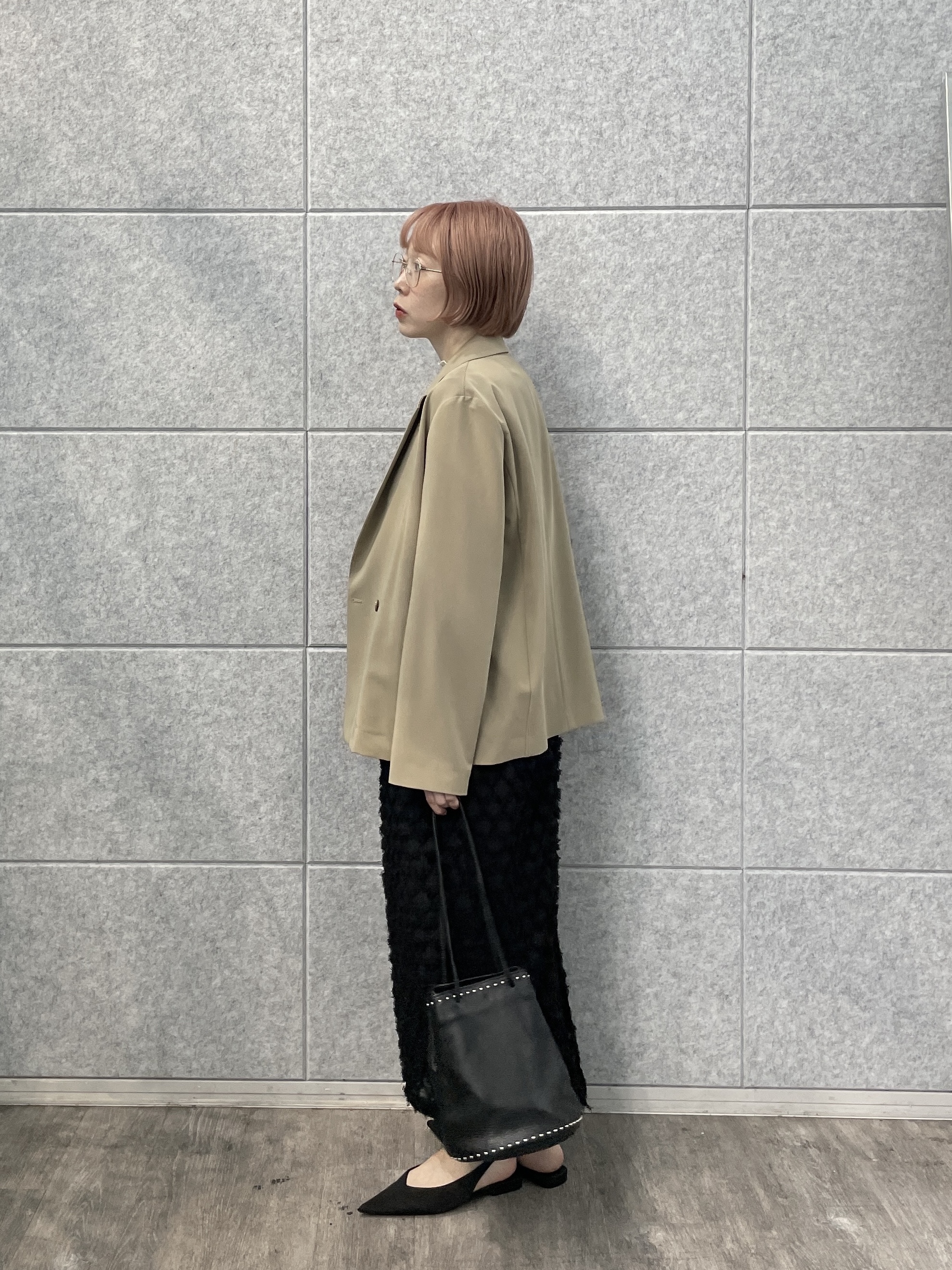 mikuさんの「INDIVI｜Comfy Set Up｜ダブルブレストイージージャケット【セットアップ対応／通勤／カセット服】」を使ったコーディネート