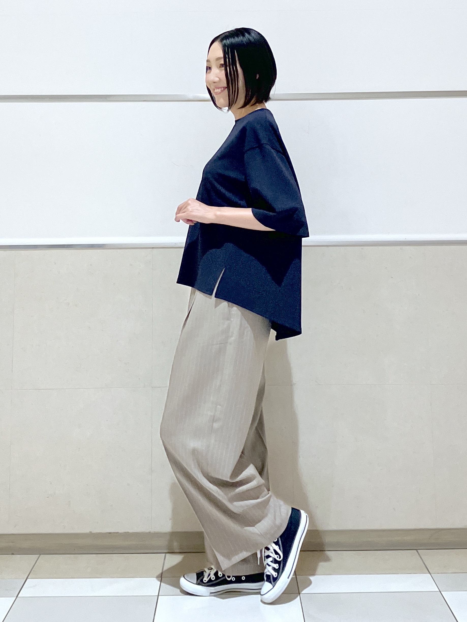 eriko さんの「Dessin｜【マシンウォッシャブル/セットアップ可】カットジャカードプルオーバー」を使ったコーディネート