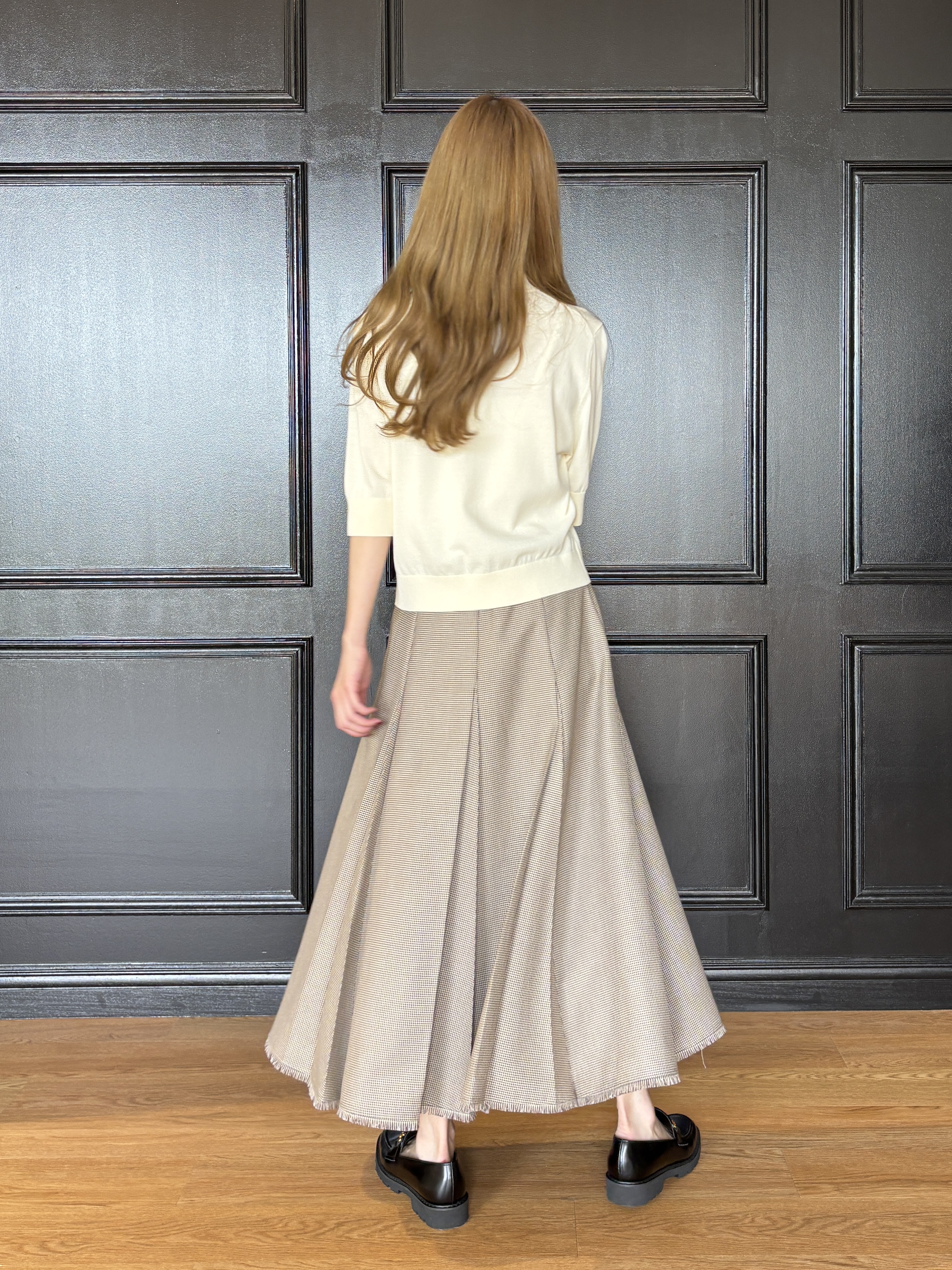 清水夏姫さんの「DRESSTERIOR｜【再入荷/軽量/本革】ビットローファー」を使ったコーディネート