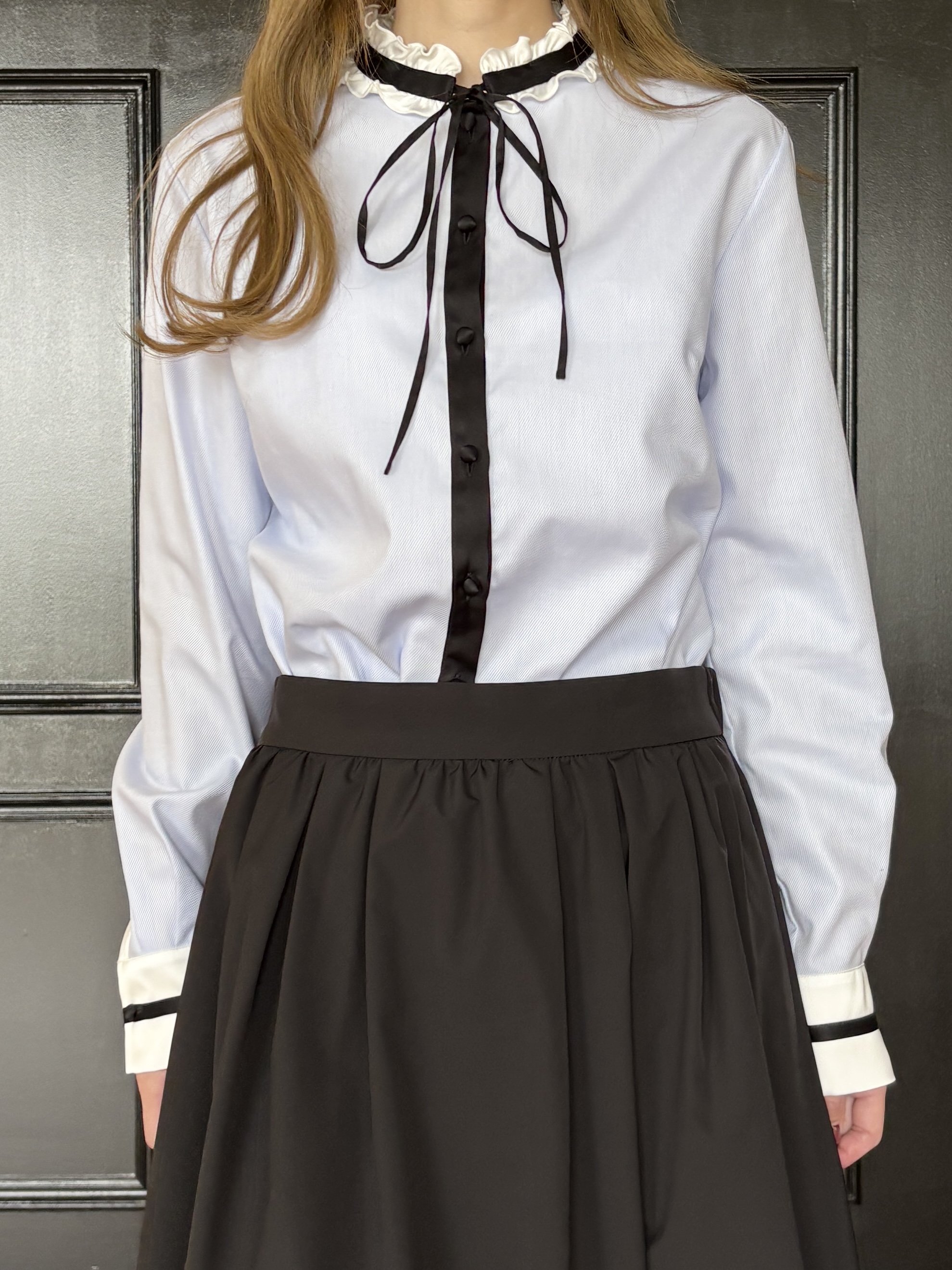 清水夏姫さんの「DRESSTERIOR｜【総ゴム仕様】タックボリュームスカート」を使ったコーディネート