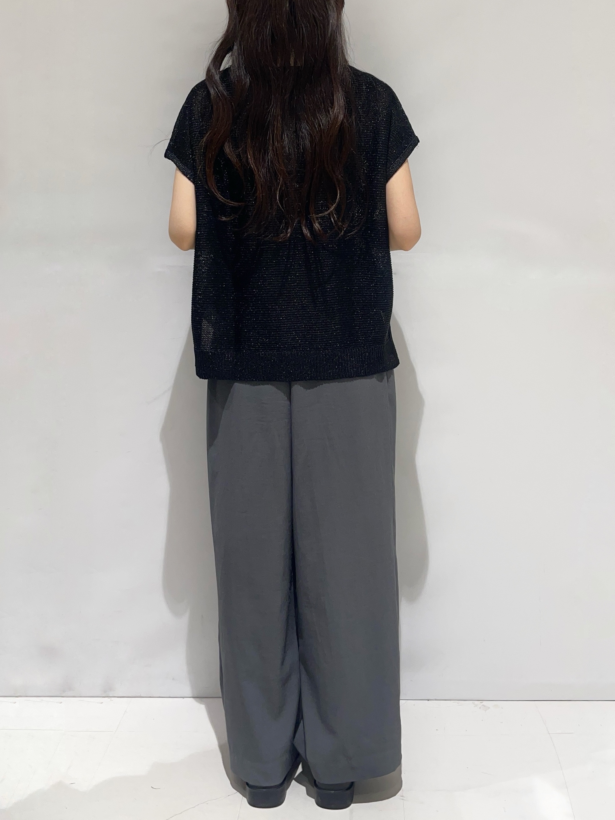Kさんの「OPAQUE.CLIP｜ラメメッシュニット【洗濯機OK／抗ピル】」を使ったコーディネート