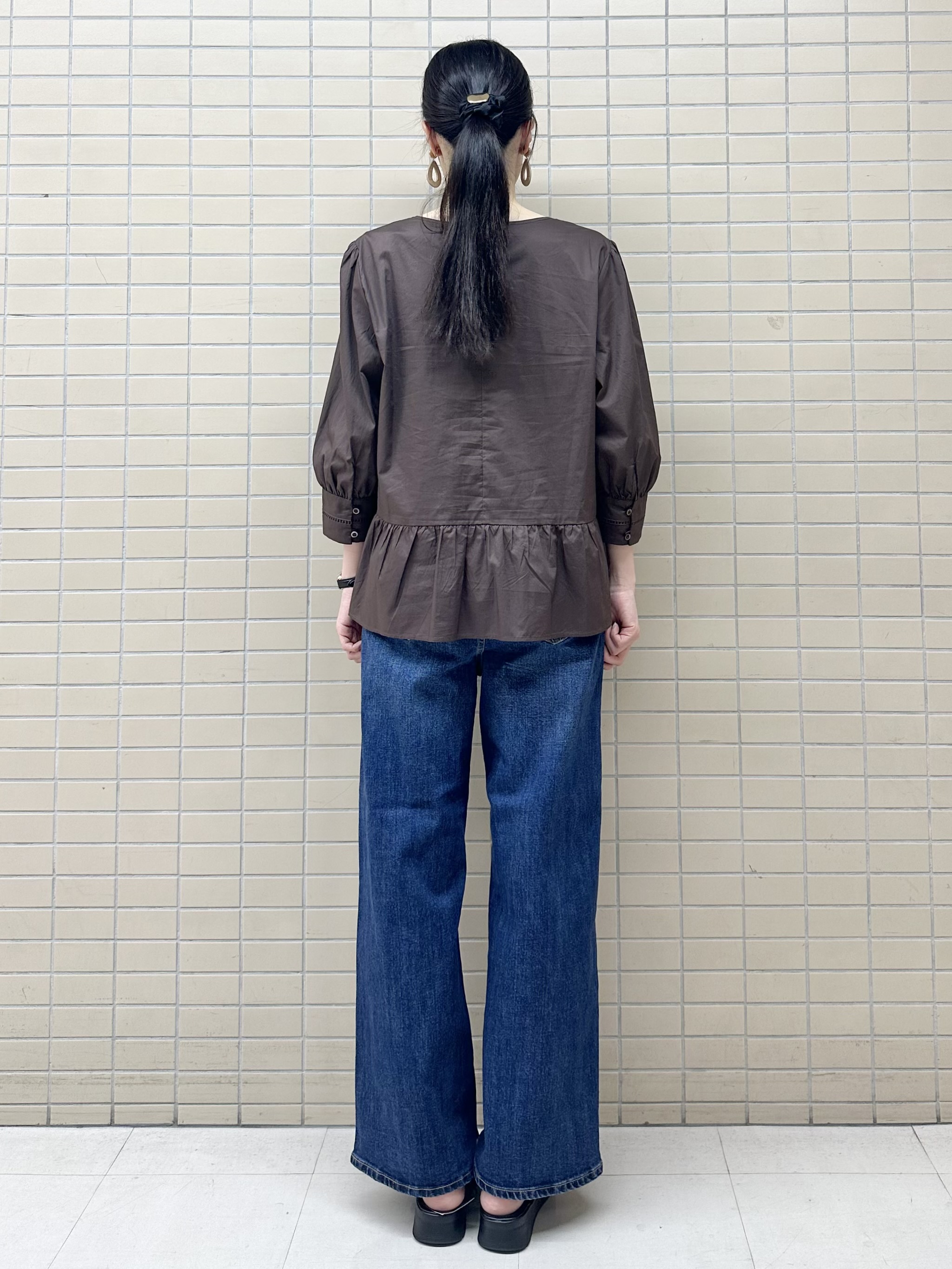 Momoさんの「Reflect｜【手洗い可】ピンタックレースブラウス」を使ったコーディネート