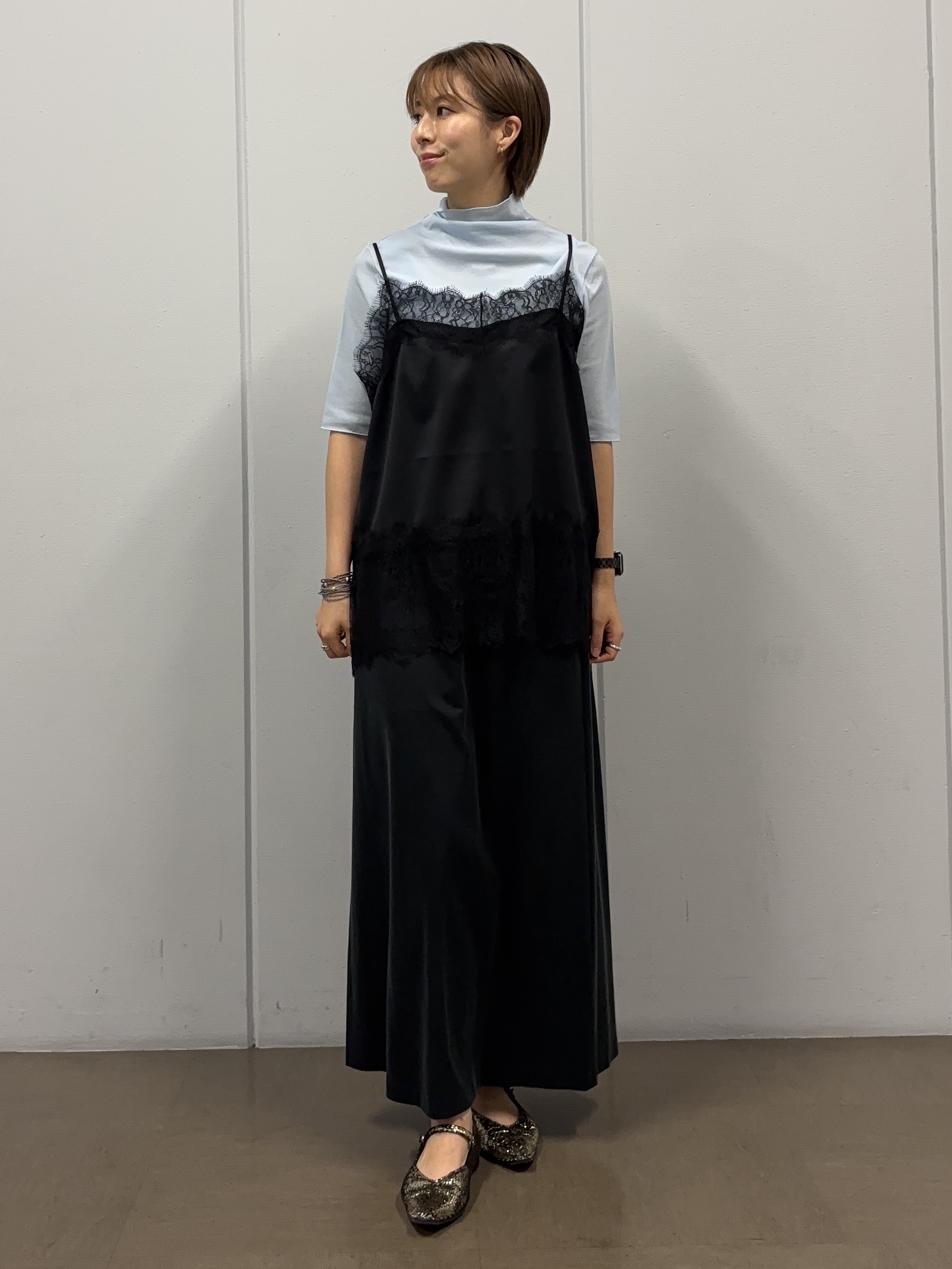 tsujiさんの「UNTITLED｜シアーテレコハイネックトップス」を使ったコーディネート