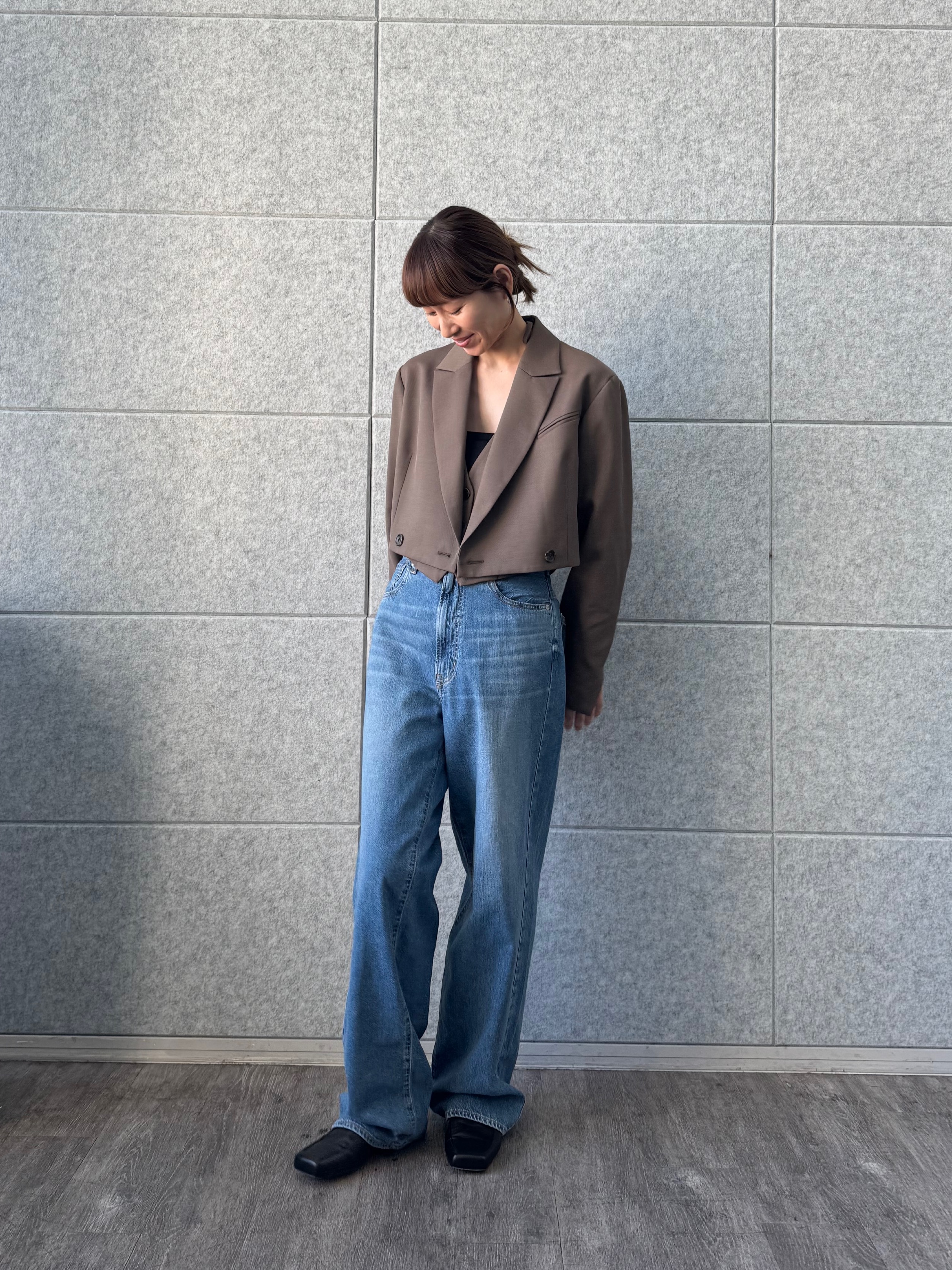 designer yukaさんの「CODE A｜back ribbon vest」を使ったコーディネート