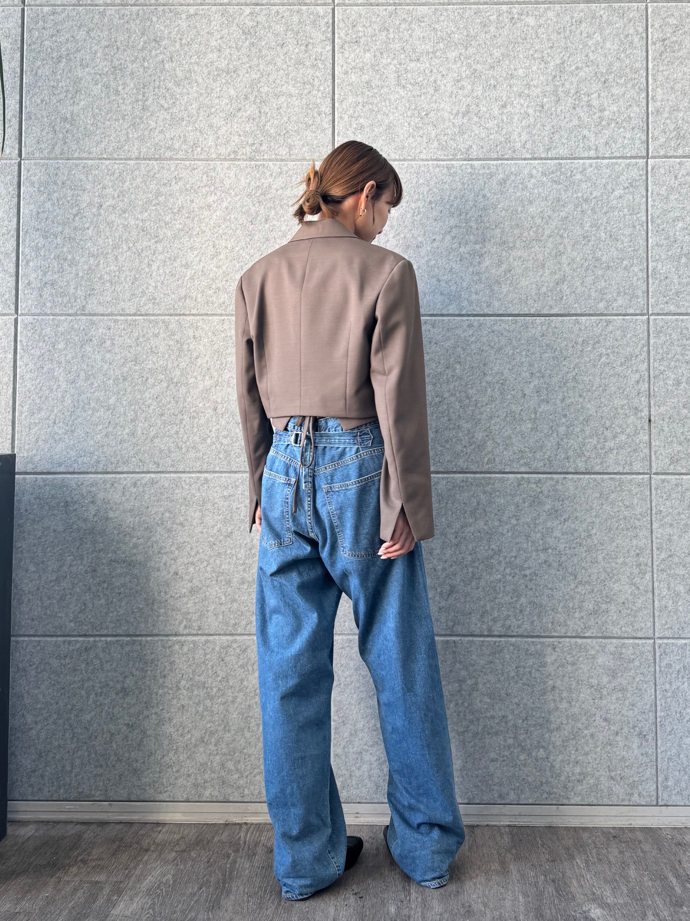 designer yukaさんの「CODE A｜back ribbon vest」を使ったコーディネート