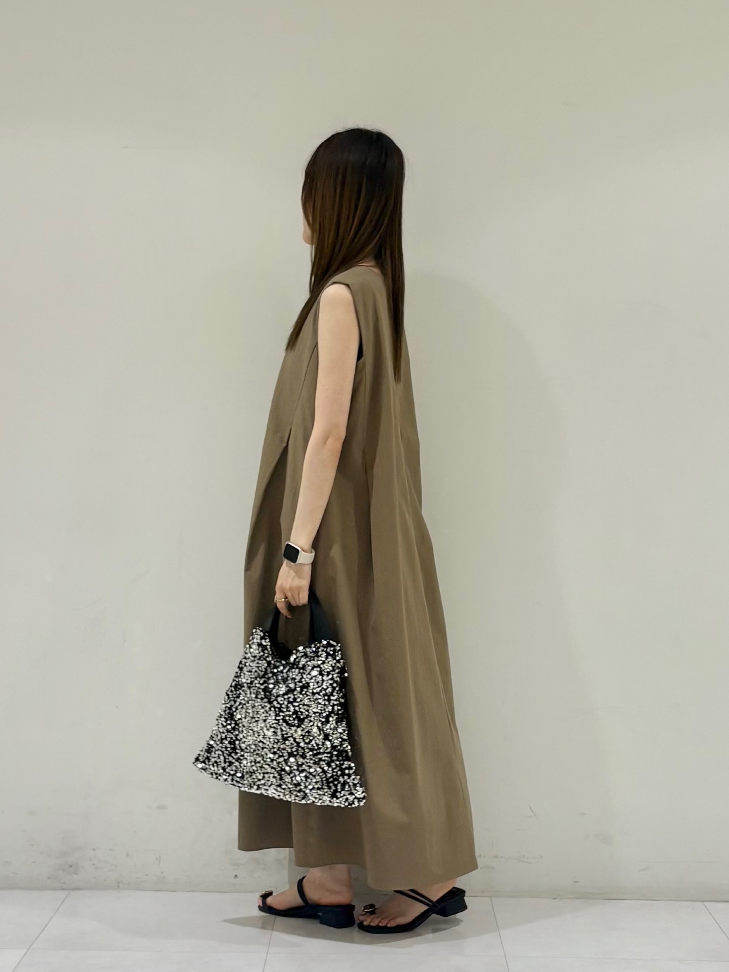 kyokaさんの「UNTITLED｜【接触冷感/UVカット/吸水速乾】Aラインロングワンピース」を使ったコーディネート