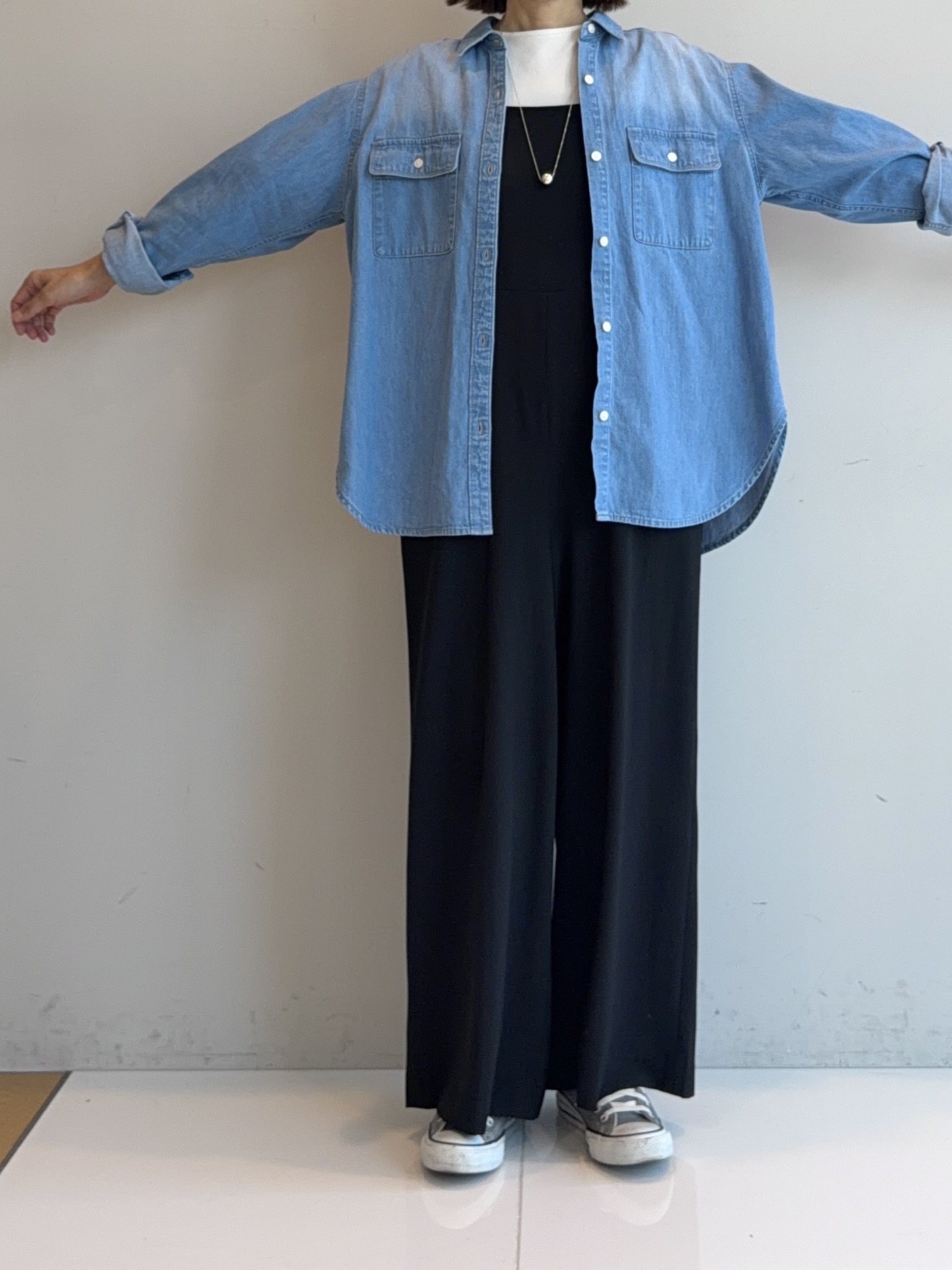 murayamaさんの「INDIVI｜【着る日傘】キャミソールサロペット」を使ったコーディネート