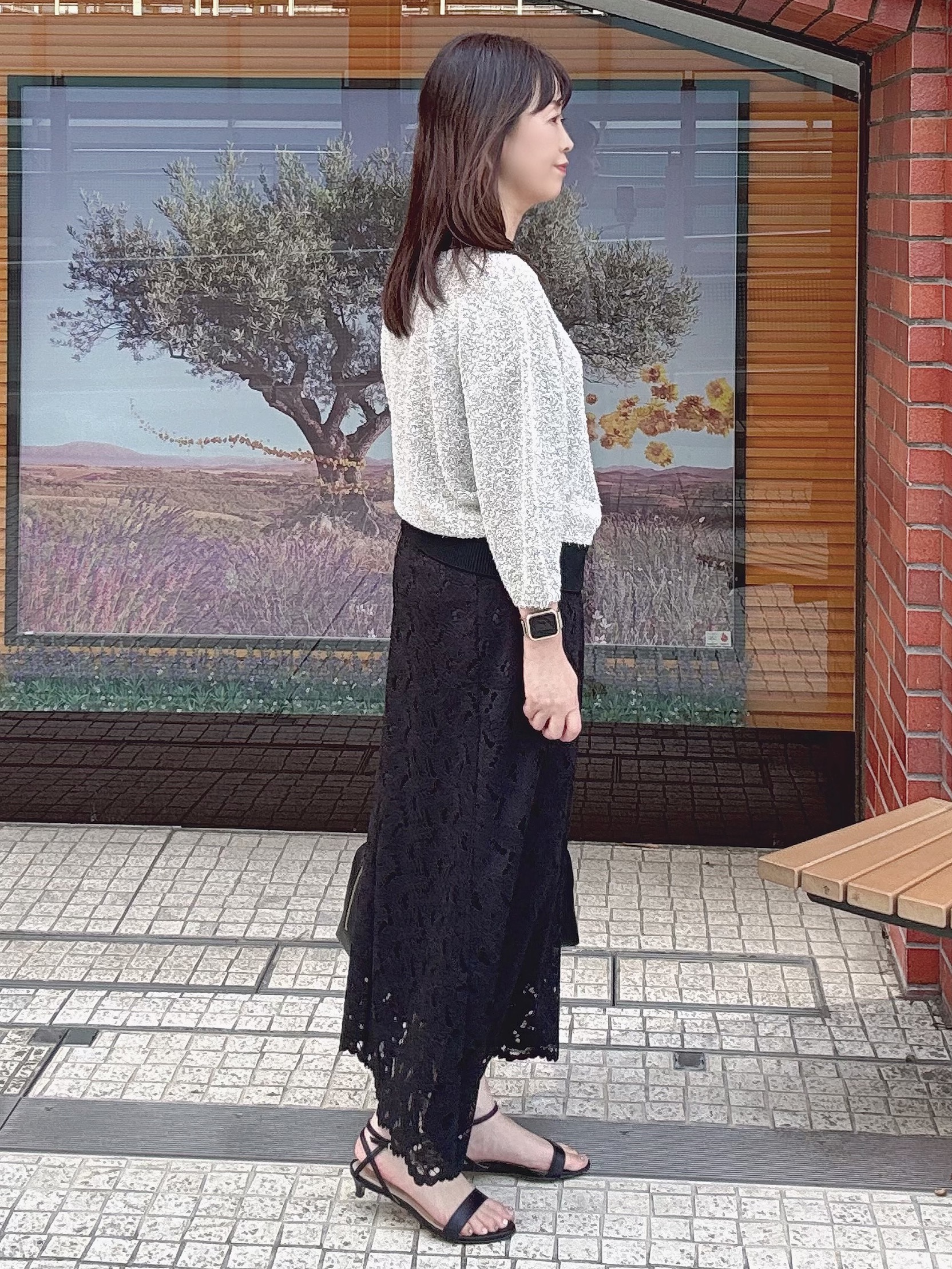 makiさんの「UNTITLED｜【前後2WAY】コットン混カールプルオーバー」を使ったコーディネート