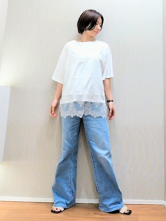 ミズタさんの「UNTITLED｜【新色追加/人気デニム】MAKE&times;DENIM WIDE」を使ったコーディネート
