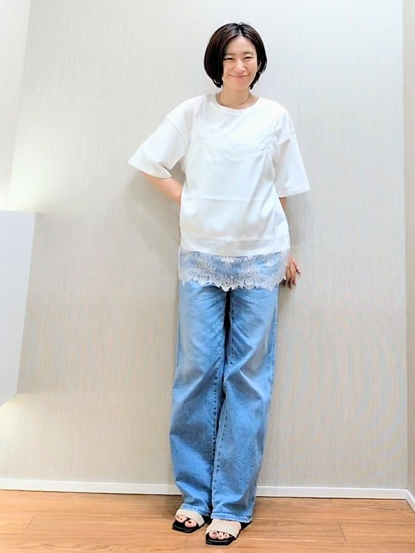 ミズタさんの「UNTITLED｜【新色追加/人気デニム】MAKE&times;DENIM WIDE」を使ったコーディネート