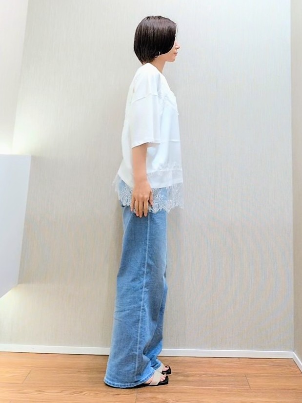 ミズタさんの「UNTITLED｜【新色追加/人気デニム】MAKE&times;DENIM WIDE」を使ったコーディネート
