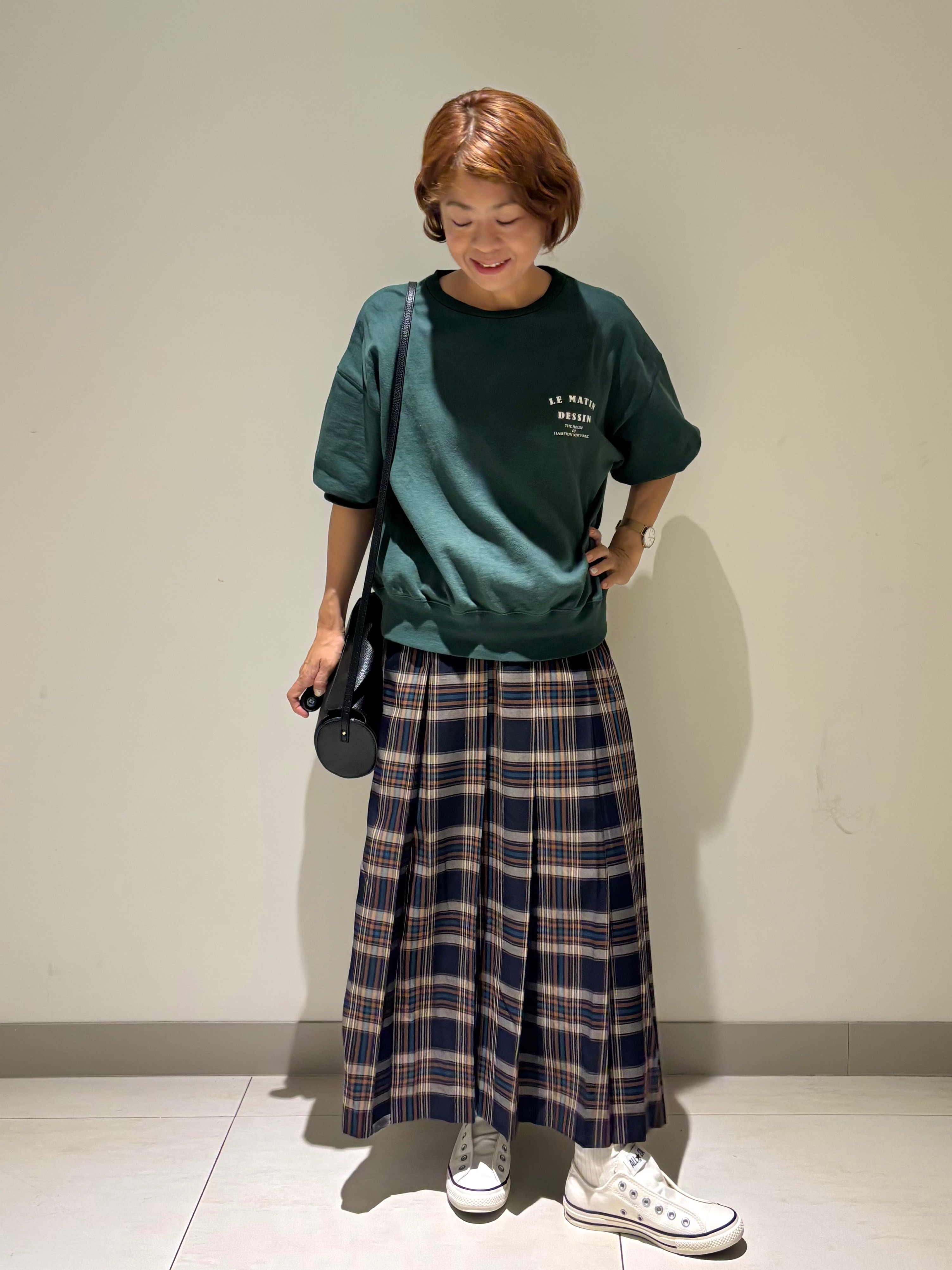 Haruさんの「Dessin｜ハーフスリーブロゴプルオーバー」を使ったコーディネート