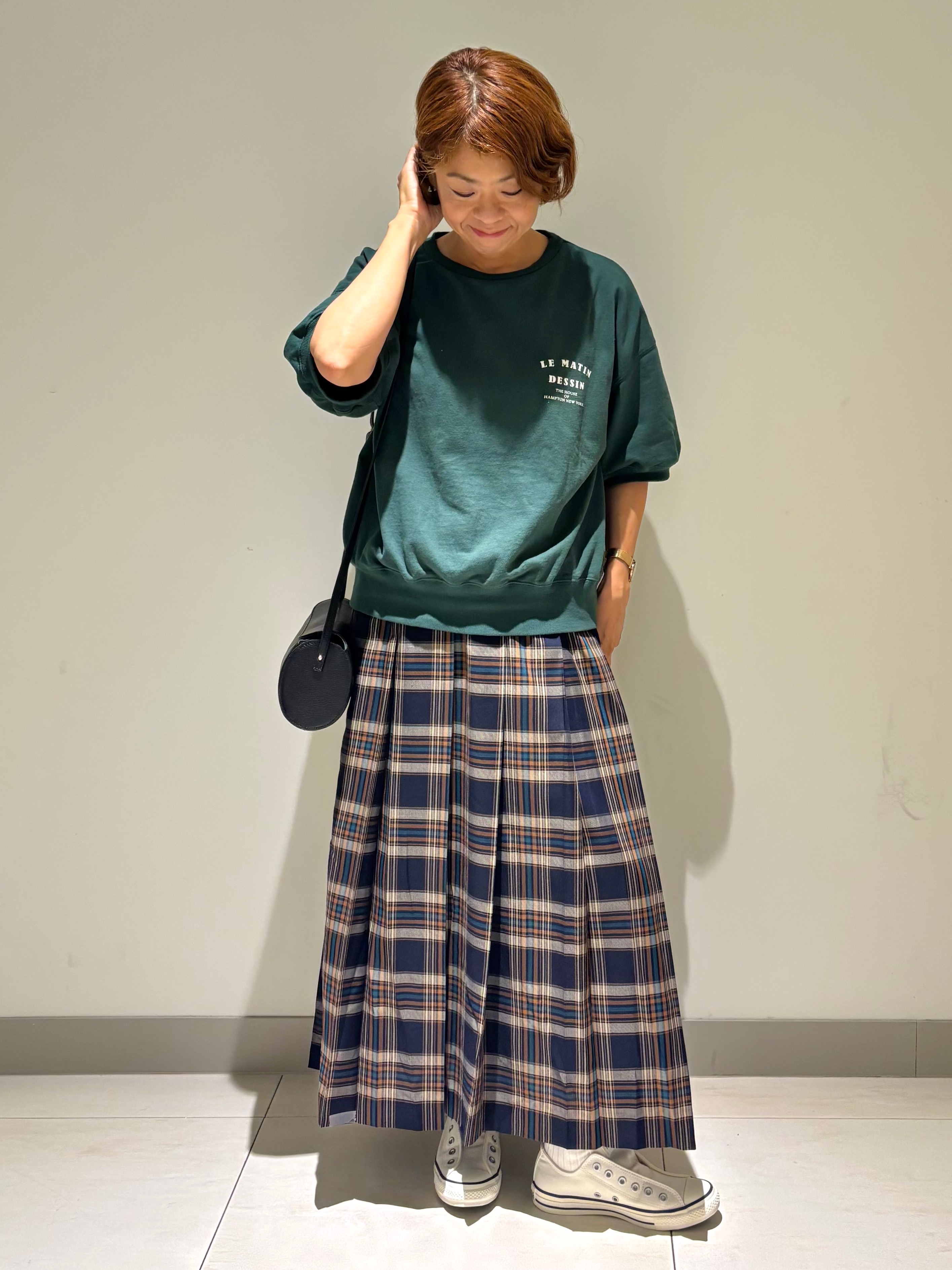 Haruさんの「Dessin｜ハーフスリーブロゴプルオーバー」を使ったコーディネート