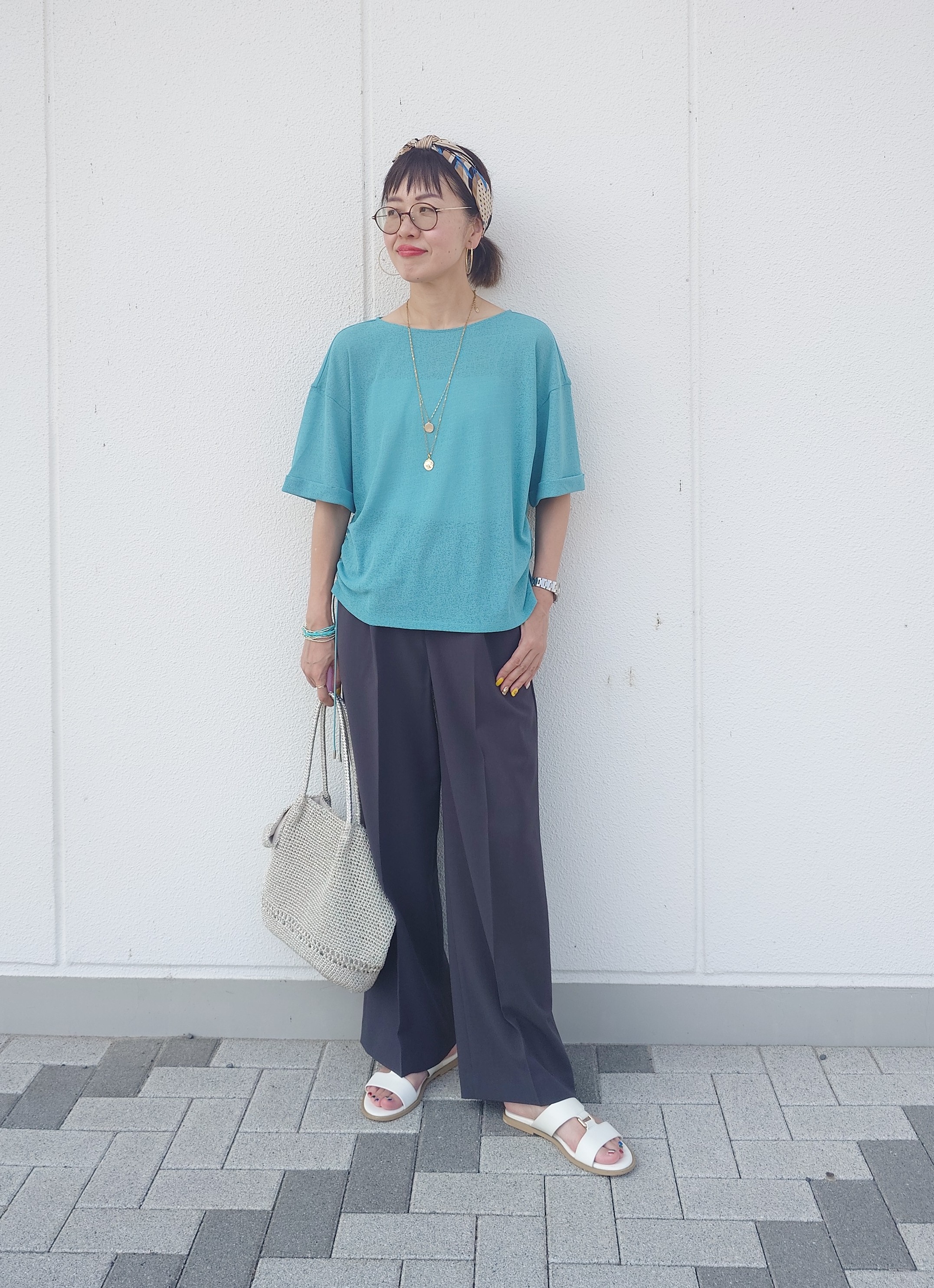 MUTSUKOさんの「UNTITLED｜ドロストプルオーバージャージ」を使ったコーディネート