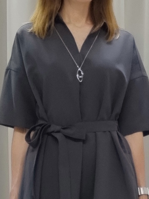 もりさんの「UNTITLED｜【UVカット/接触冷感/通気性】エアリークールワンピース」を使ったコーディネート