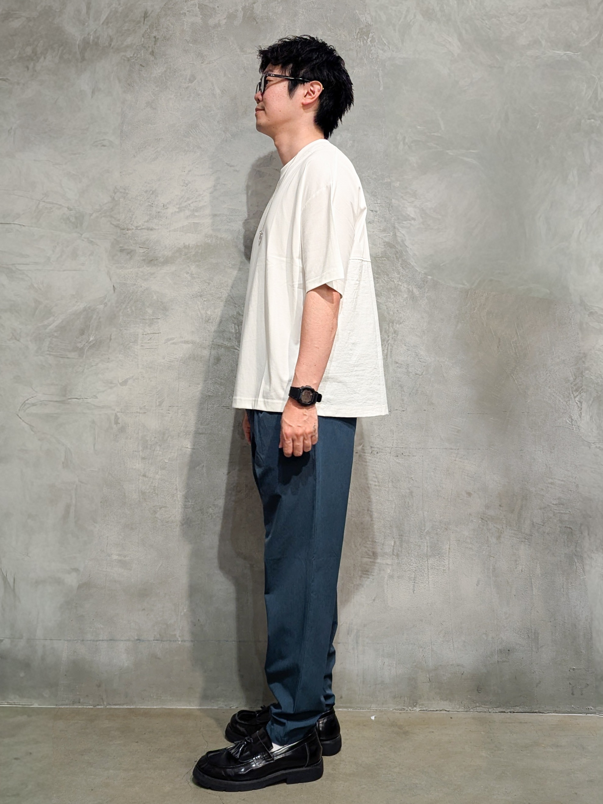 daiさんの「THE SHOP TK｜【ゆったりシルエット】前後切り替え 半袖Tシャツ」を使ったコーディネート