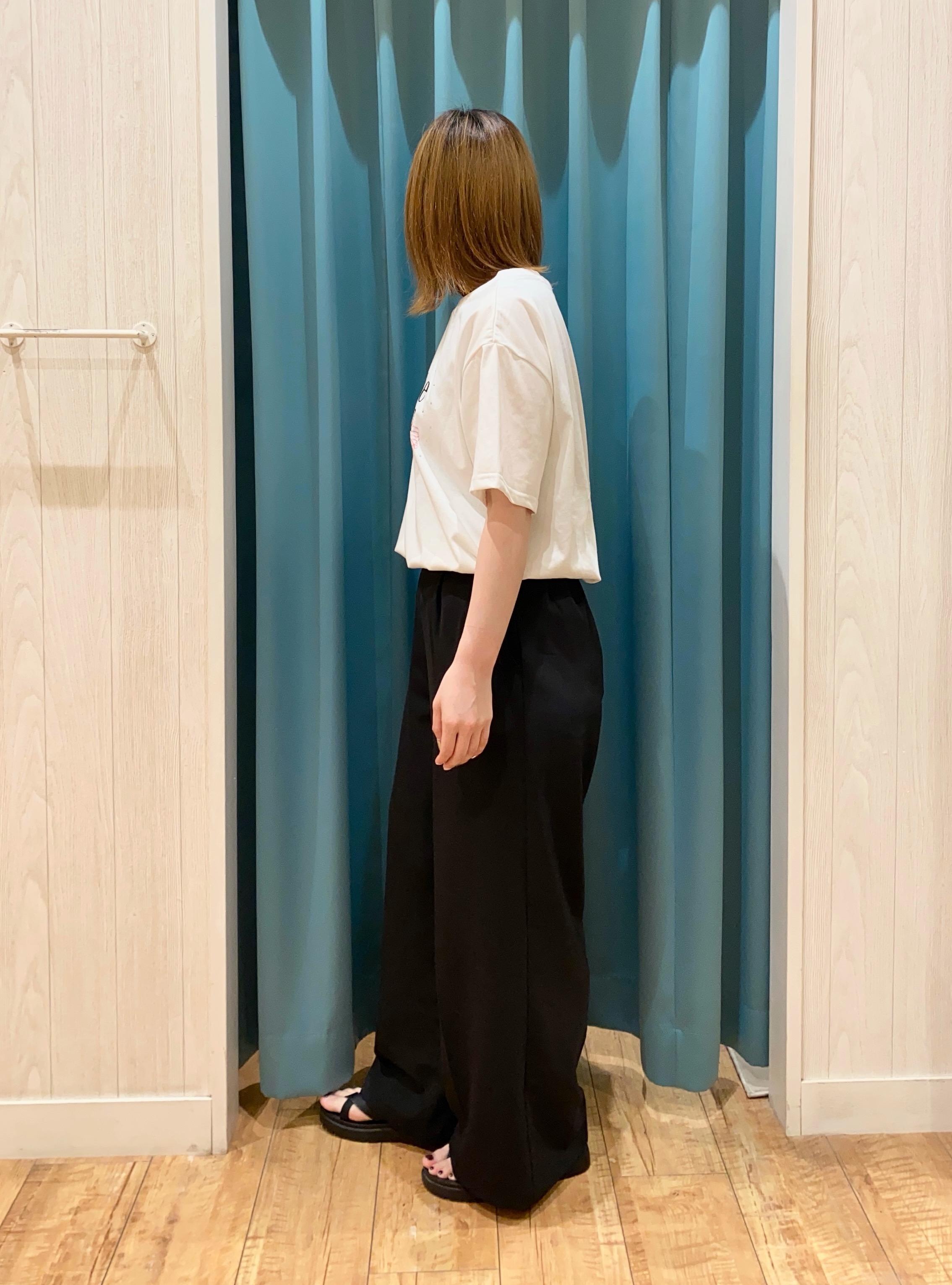 yuuさんの「SHOO･LA･RUE｜【ひんやり/S-LL】選べる4柄　デイリー使いにぴったりな 大人の頼れるTシャツ」を使ったコーディネート