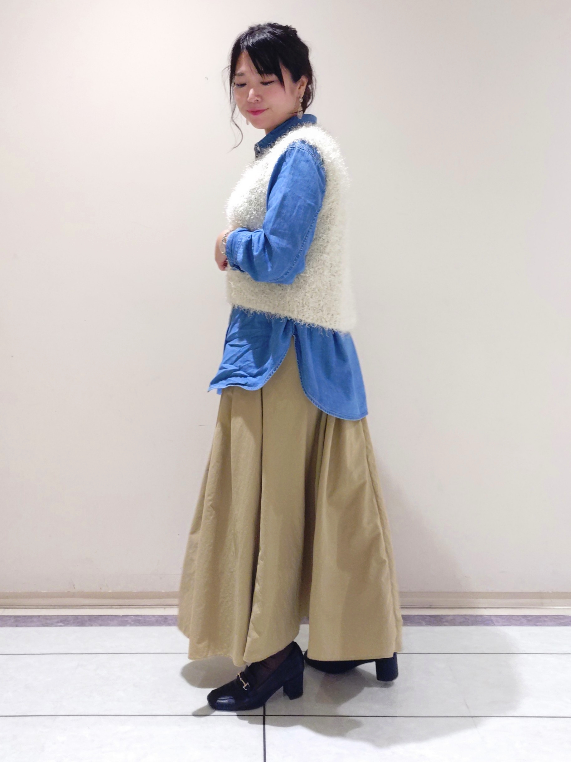 TOMOMIさんの「INDIVI｜【収納力◎／トレンド】スクエアトートバッグ」を使ったコーディネート