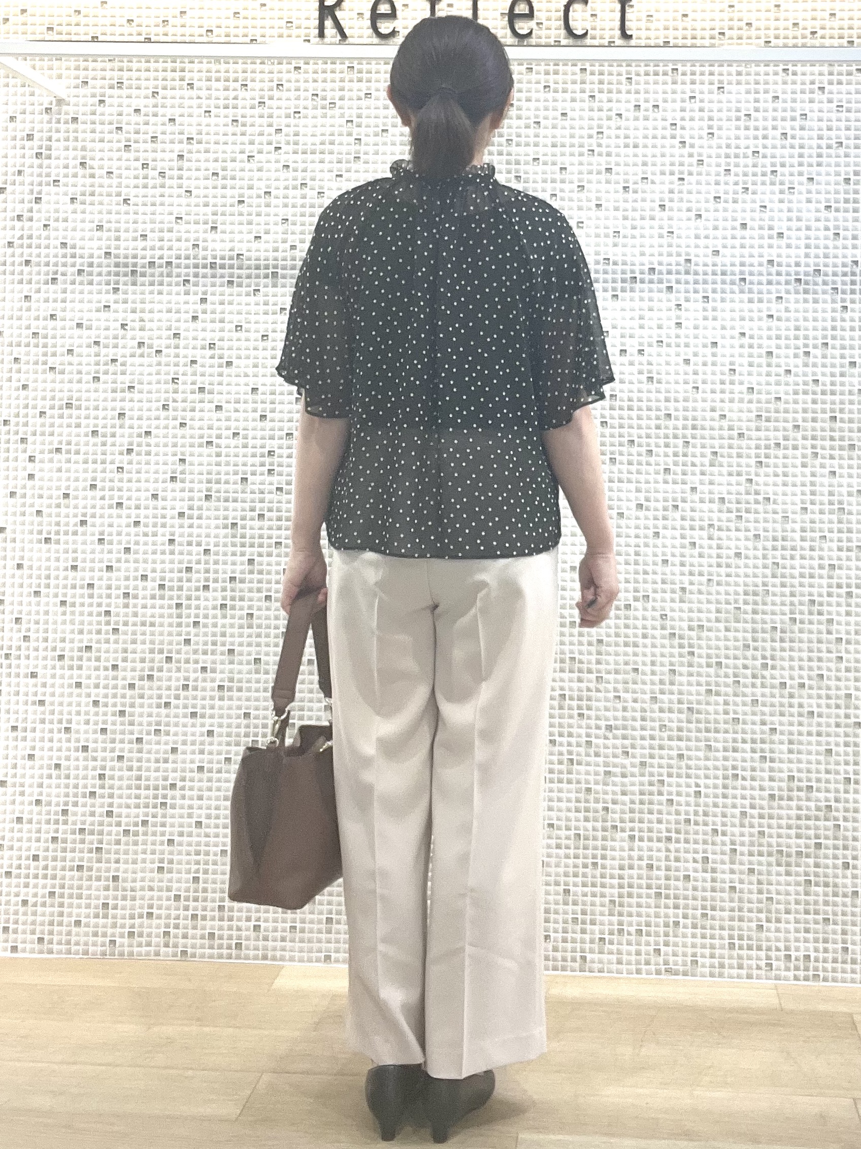 KAOさんの「Reflect｜【手洗い可】センタープレスワイドパンツ」を使ったコーディネート