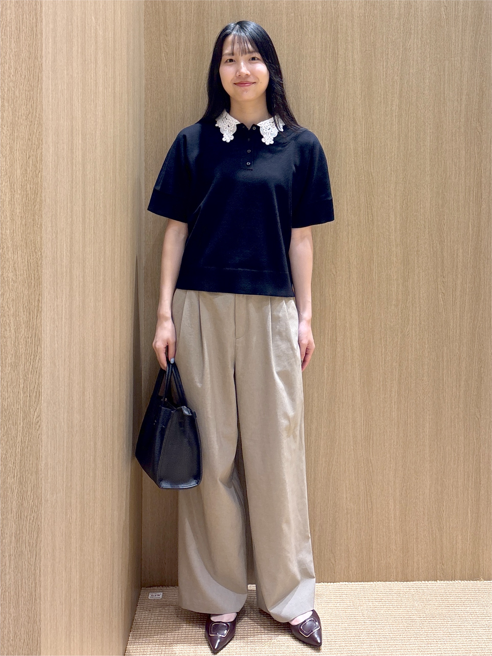 sachikoさんの「OPAQUE.CLIP｜2WAY衿ドッキングニット《洗濯機OK》」を使ったコーディネート