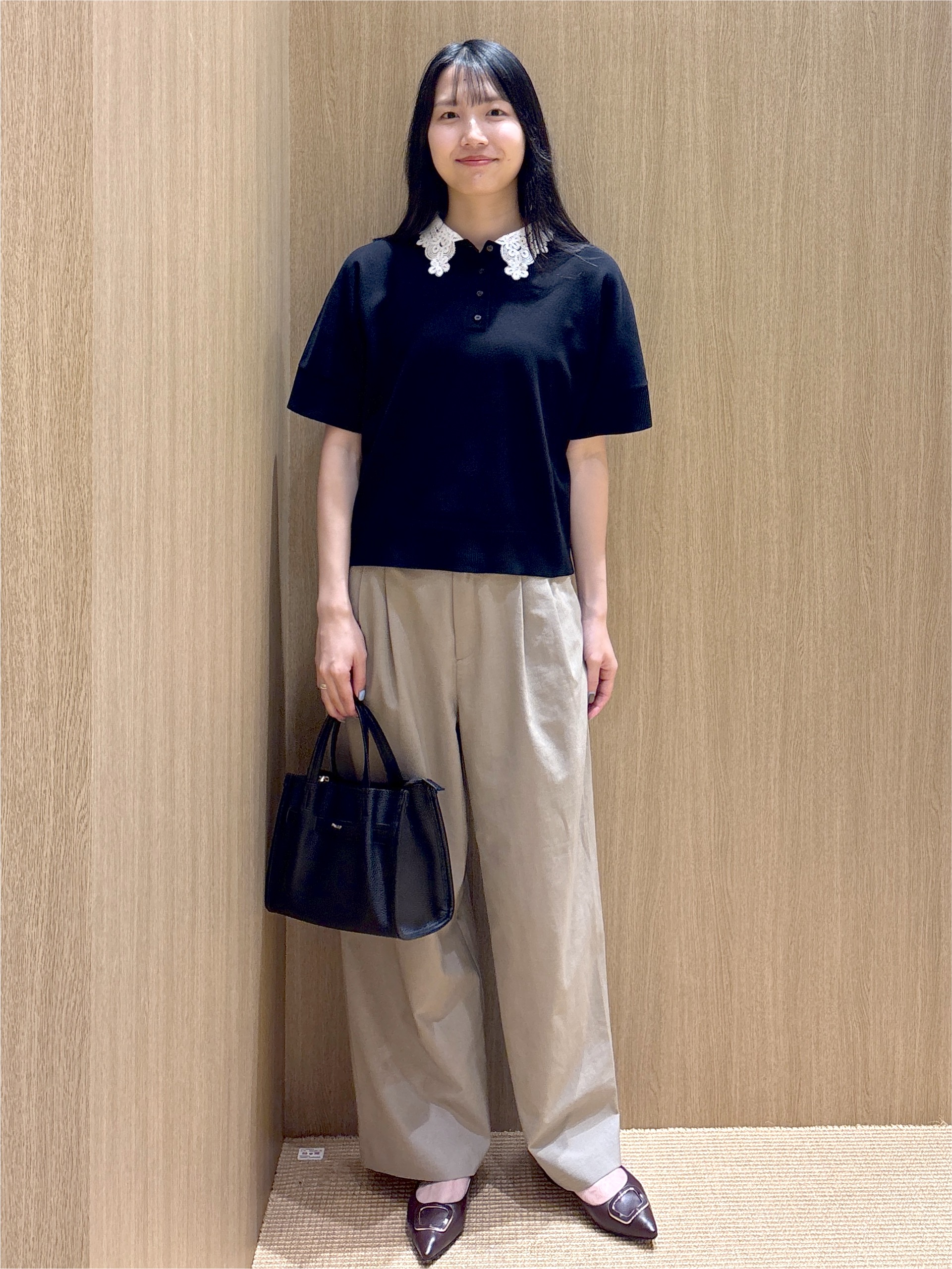 sachikoさんの「OPAQUE.CLIP｜2WAY衿ドッキングニット《洗濯機OK》」を使ったコーディネート