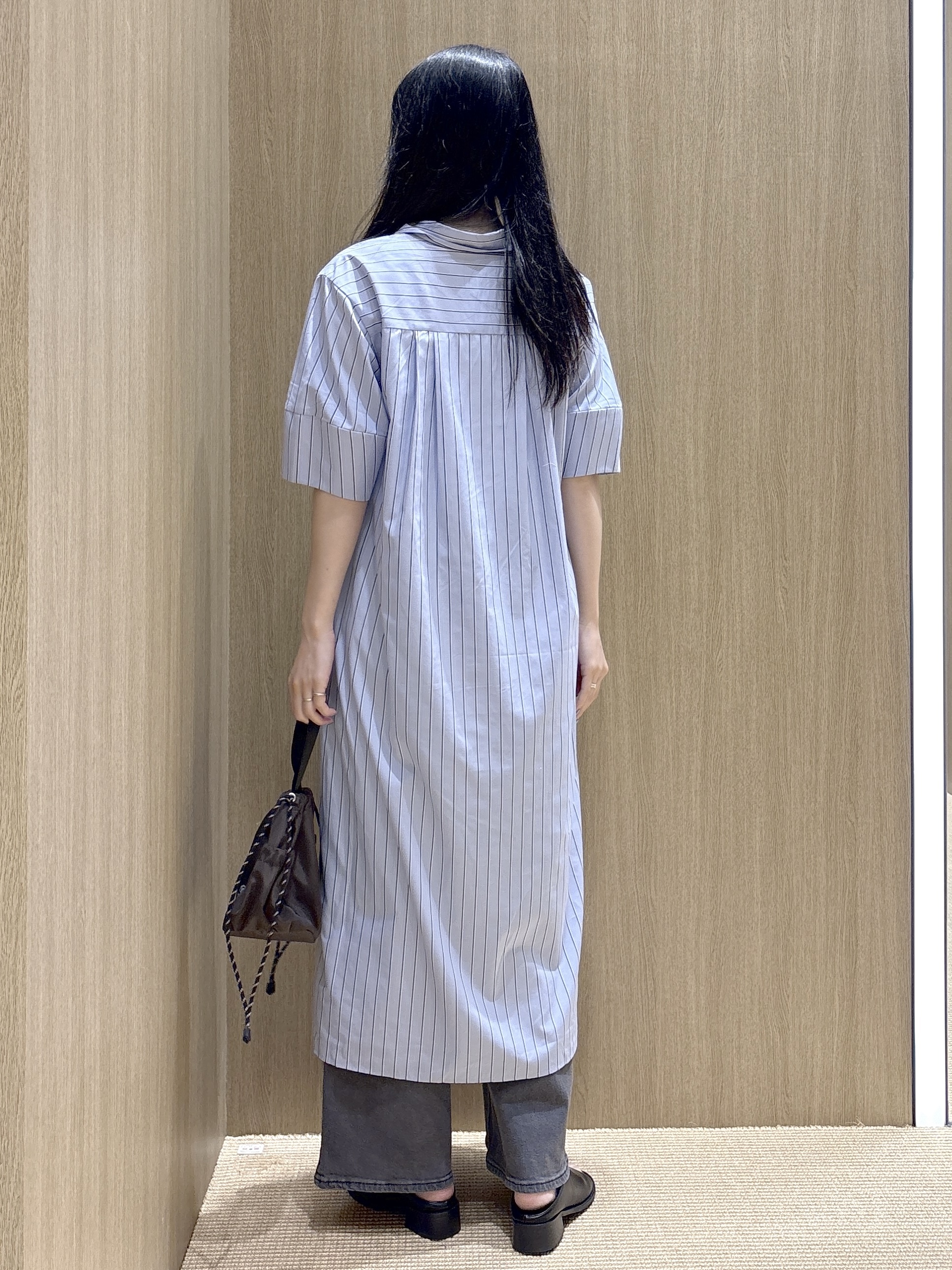 sachikoさんの「OPAQUE.CLIP｜スキッパーシャツワンピース【洗濯機OK】」を使ったコーディネート