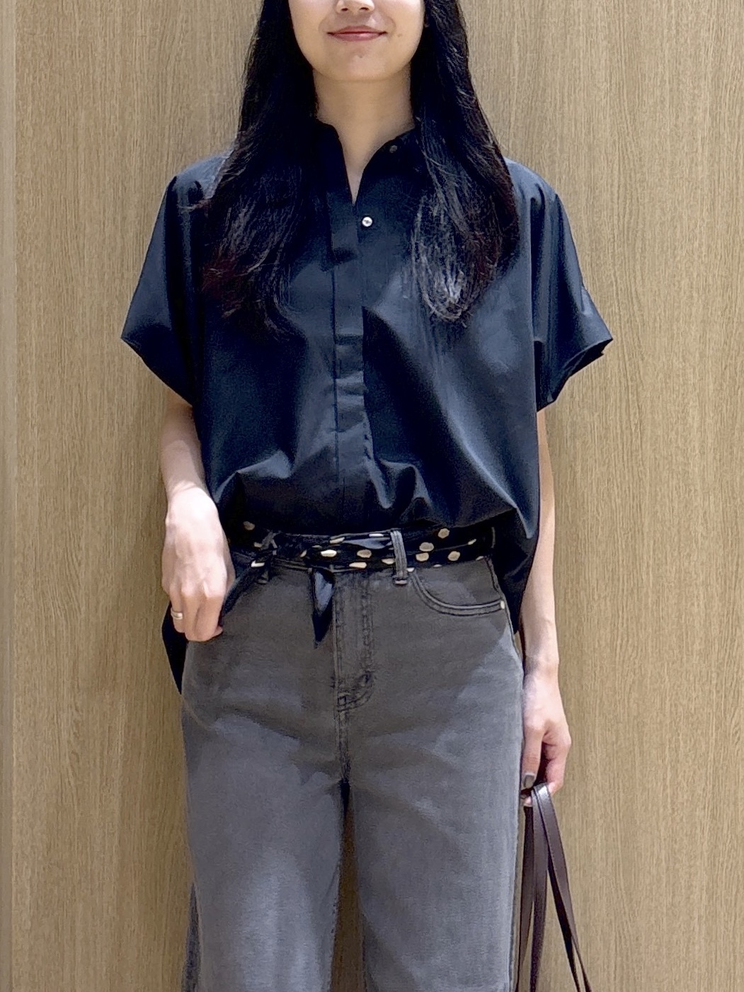 sachikoさんの「OPAQUE.CLIP｜タックニュアンスフォルムシャツ【洗濯機OK】」を使ったコーディネート