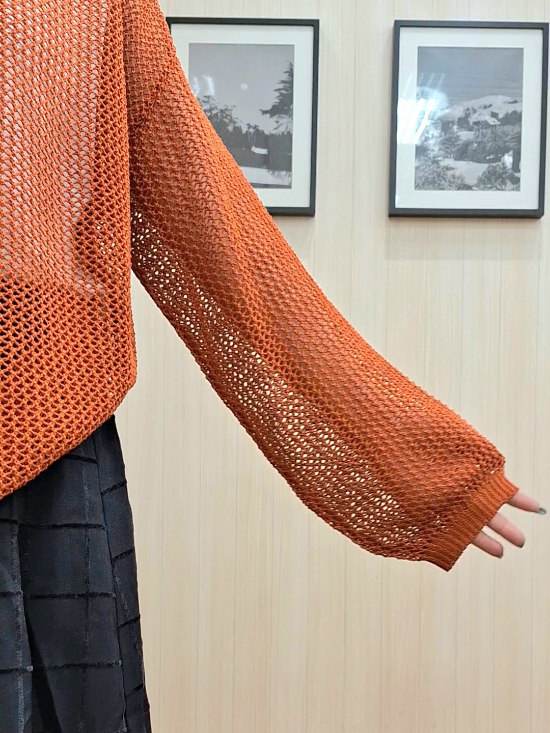Saoさんの「SHOO･LA･RUE｜【2点セット/洗濯機可/S-LL】ヘンリーネックメッシュニット+タンクトップセット」を使ったコーディネート