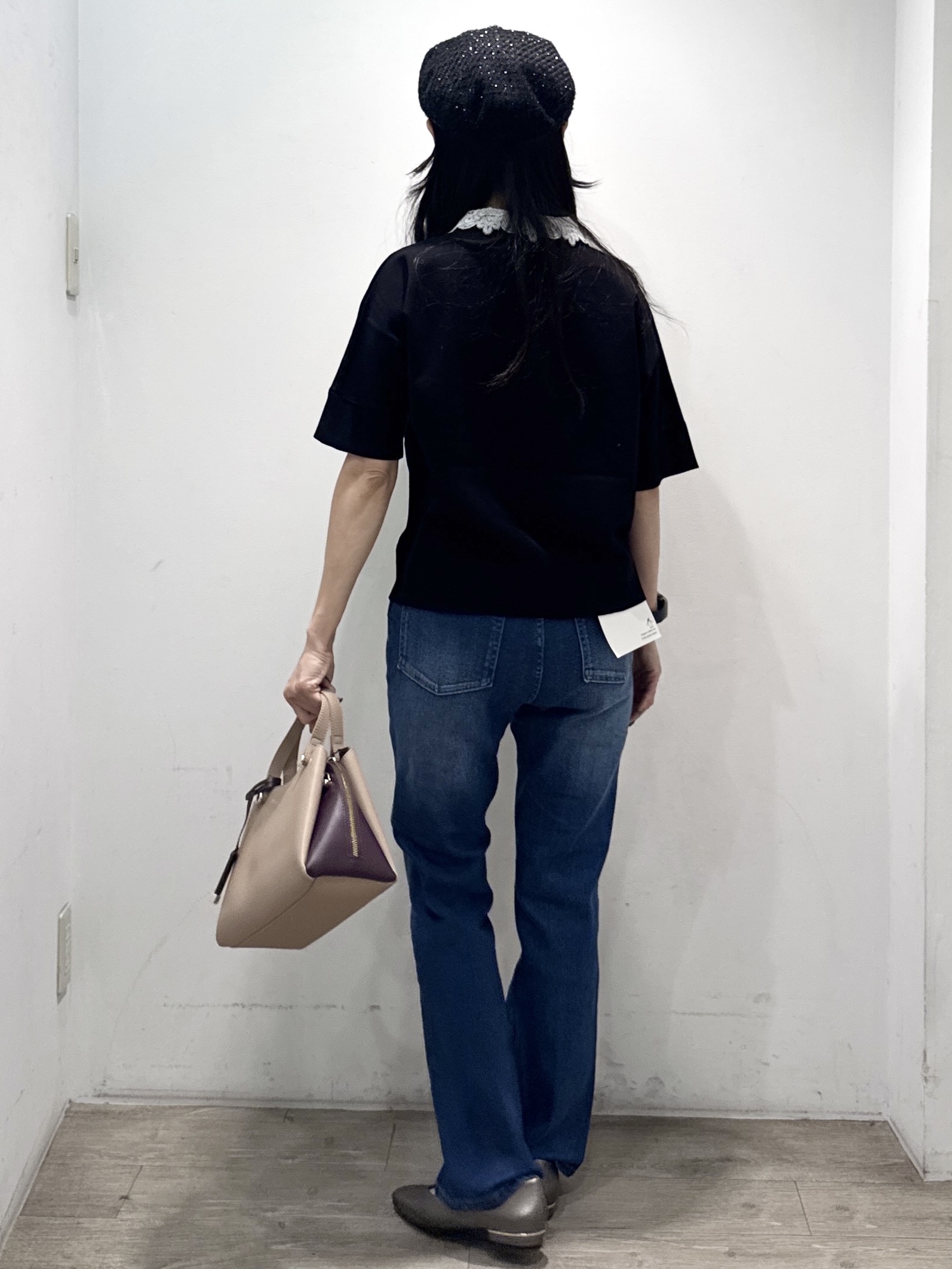 yuicciさんの「OPAQUE.CLIP｜2WAY衿ドッキングニット《洗濯機OK》」を使ったコーディネート