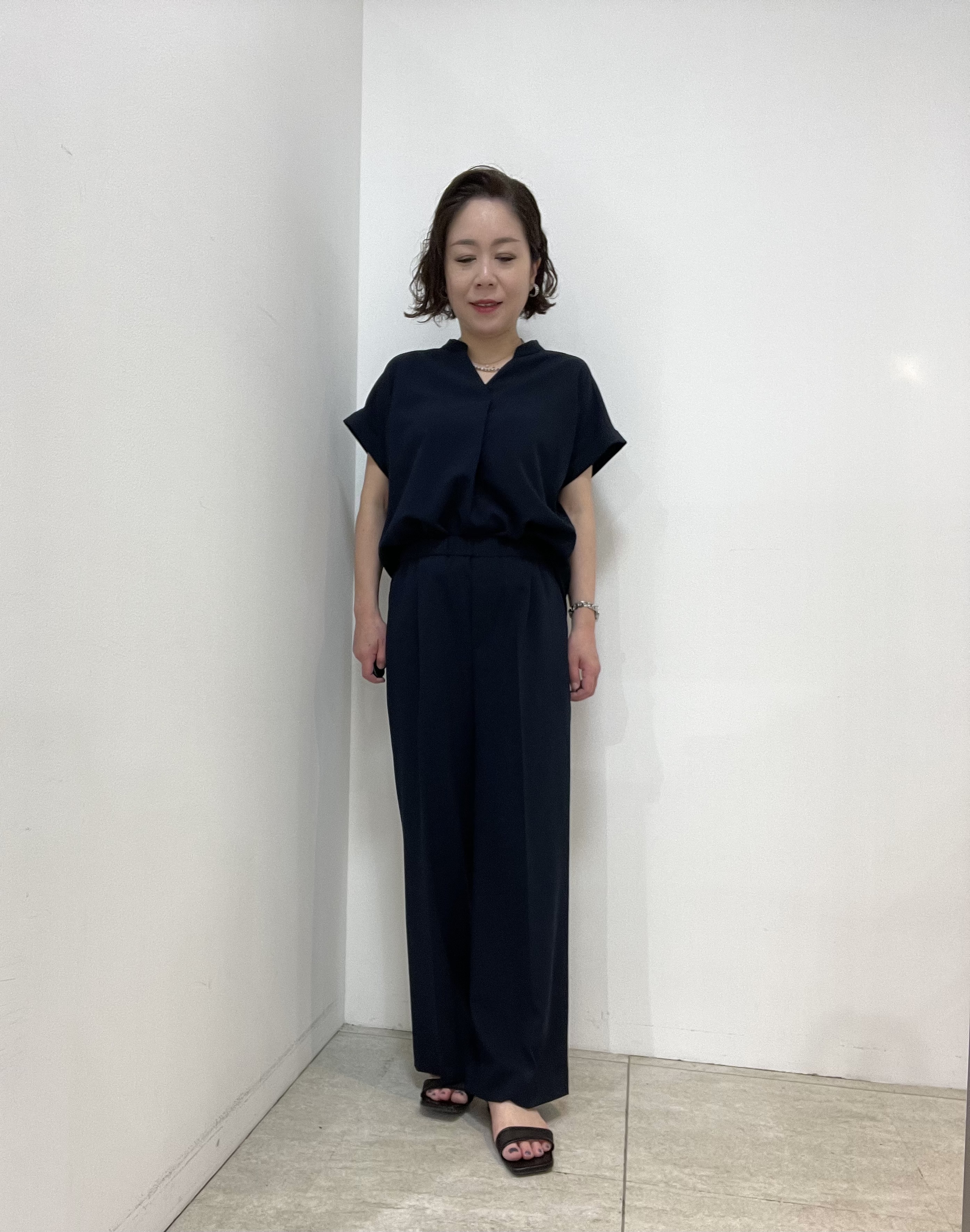 Wachiさんの「UNTITLED｜【セットアップ可/通気性/UVカット】エアリークールブラウス」を使ったコーディネート