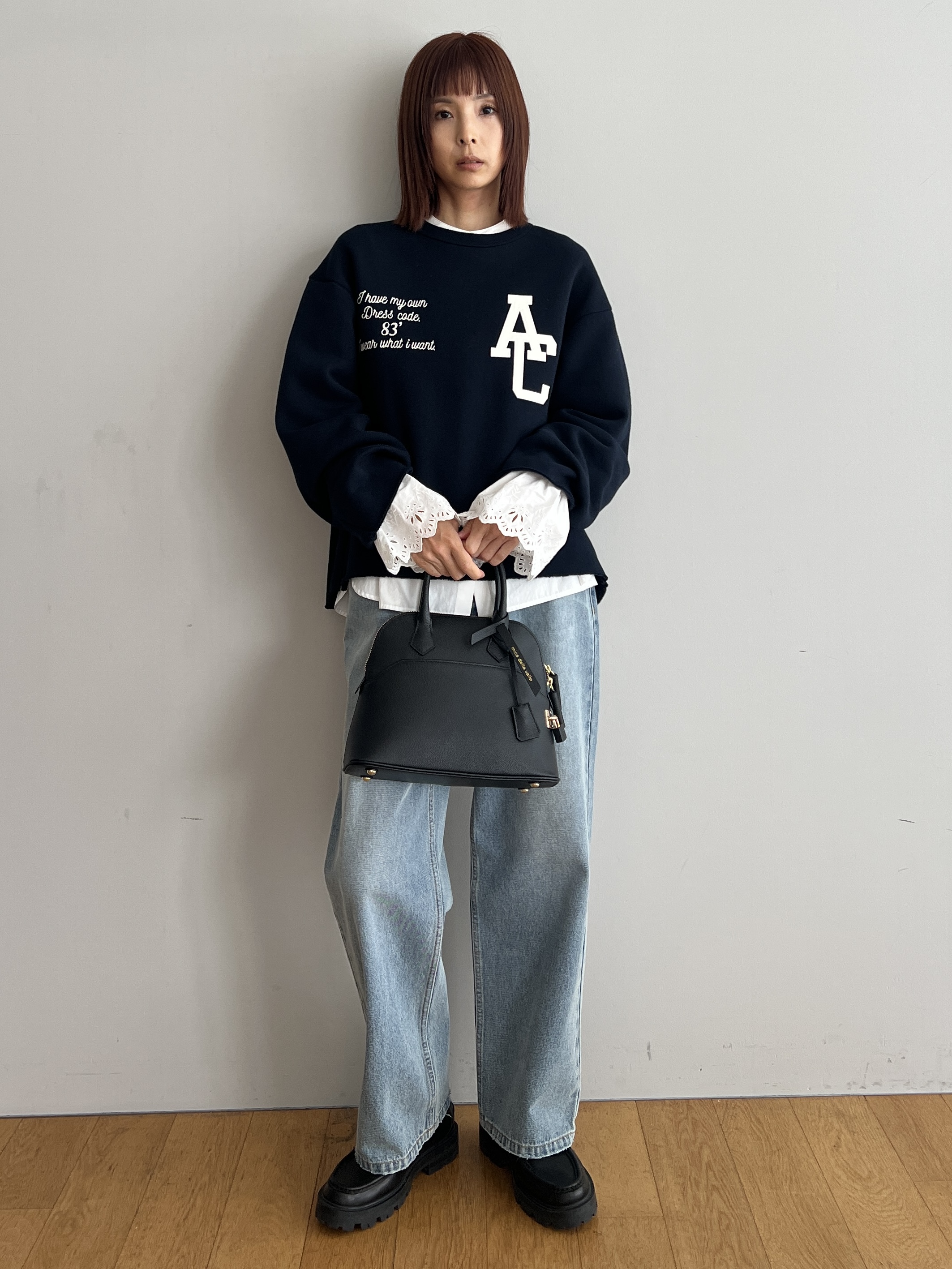 misaさんの「DRESSTERIOR｜◆mica della valle（ミカデラヴァッレ）Katia ハンドバッグ」を使ったコーディネート