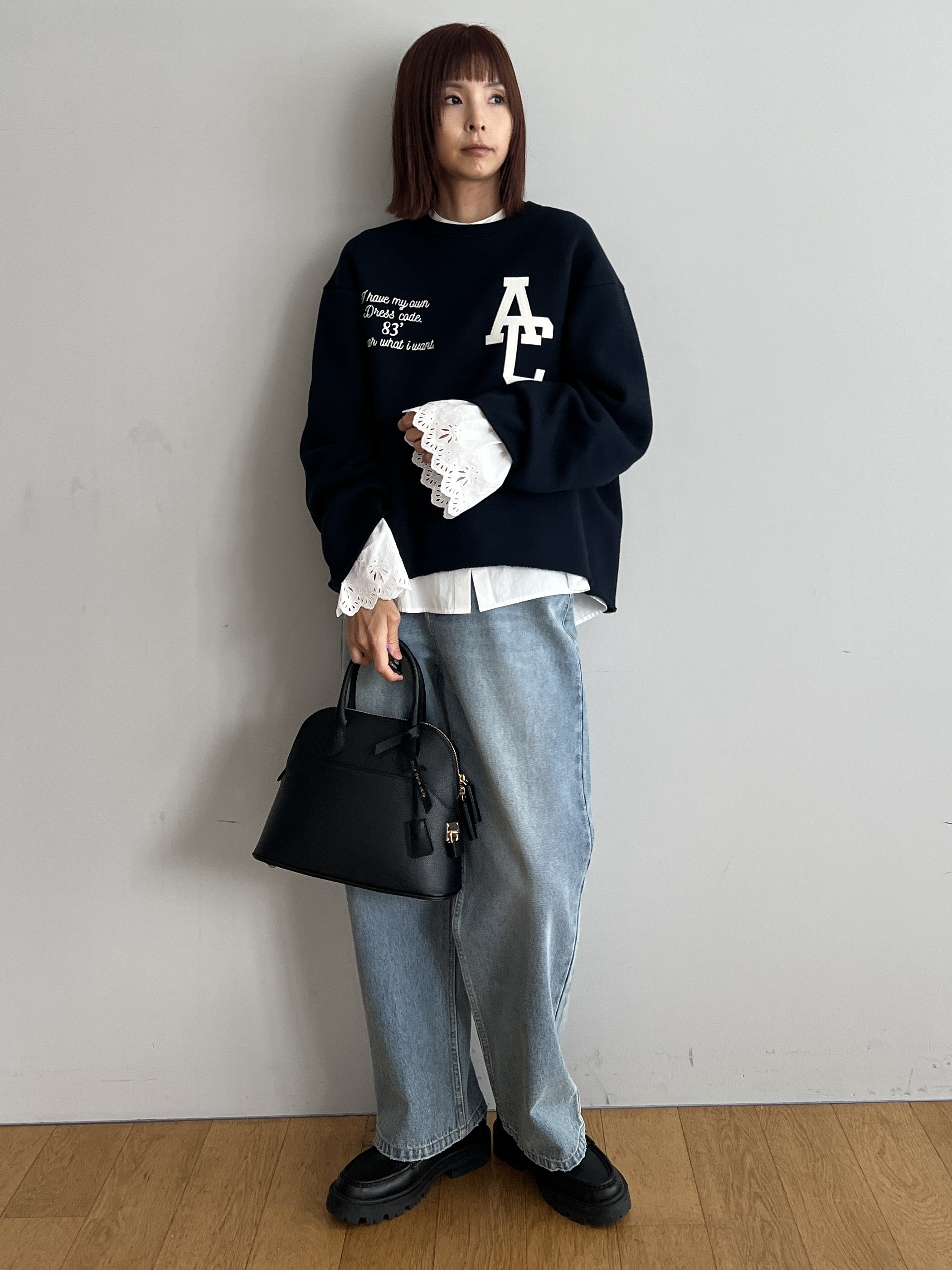 misaさんの「DRESSTERIOR｜◆mica della valle（ミカデラヴァッレ）Katia ハンドバッグ」を使ったコーディネート