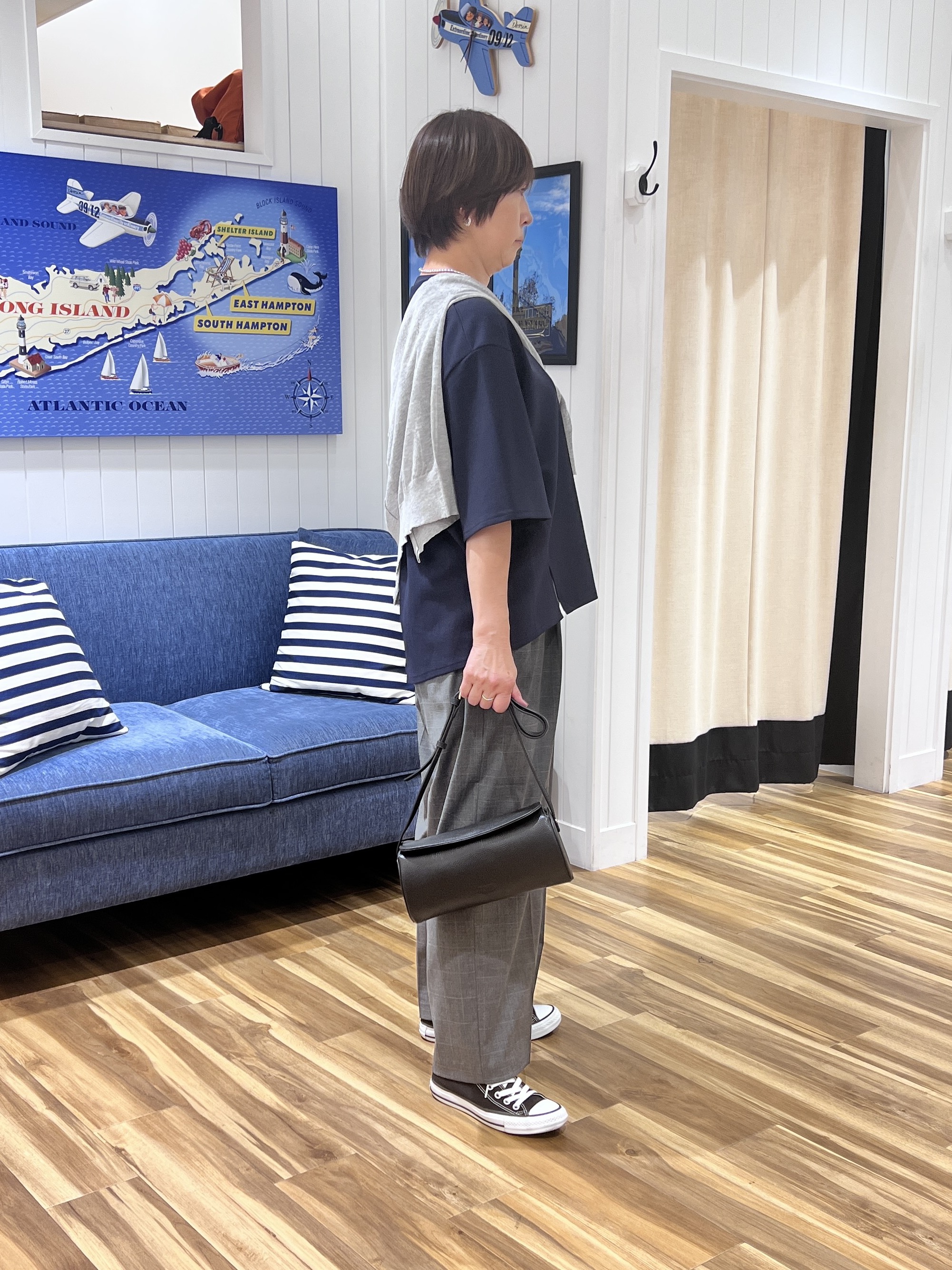 haruさんの「Dessin｜【マシンウォッシャブル/セットアップ可】カットジャカードプルオーバー」を使ったコーディネート
