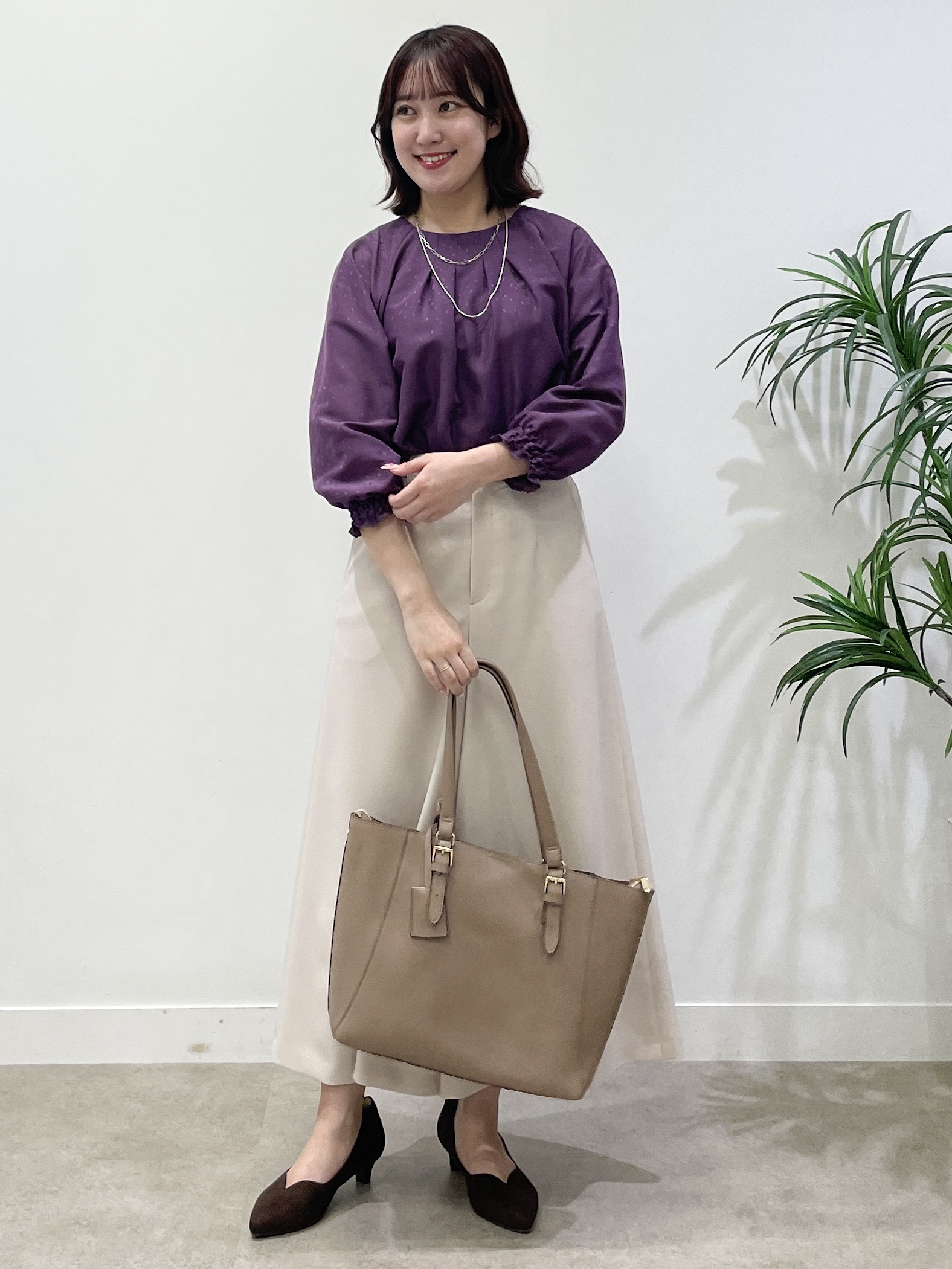 yukariさんの「Reflect｜ワイドシルエットスカーチョパンツ」を使ったコーディネート