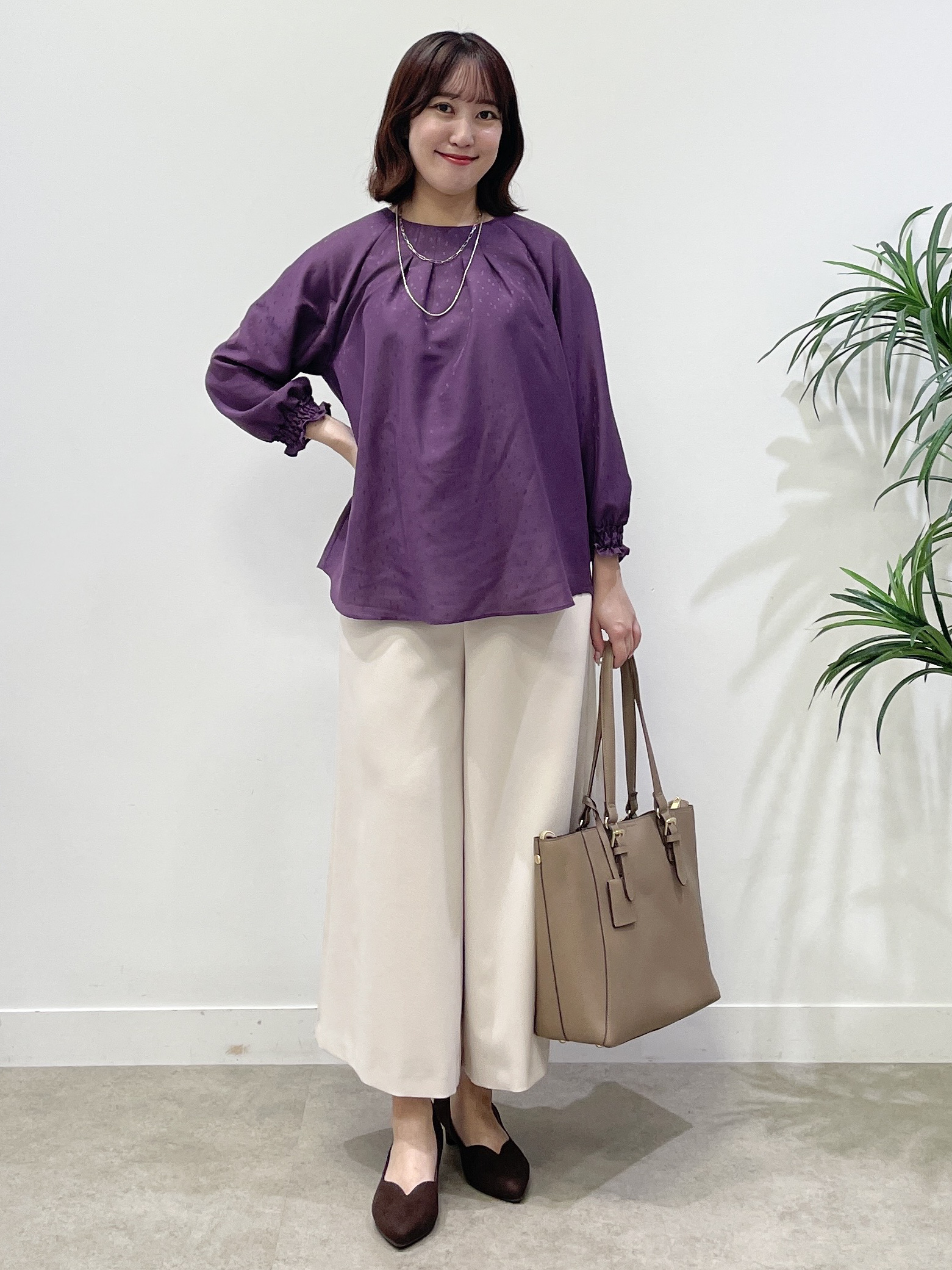 yukariさんの「Reflect｜ワイドシルエットスカーチョパンツ」を使ったコーディネート
