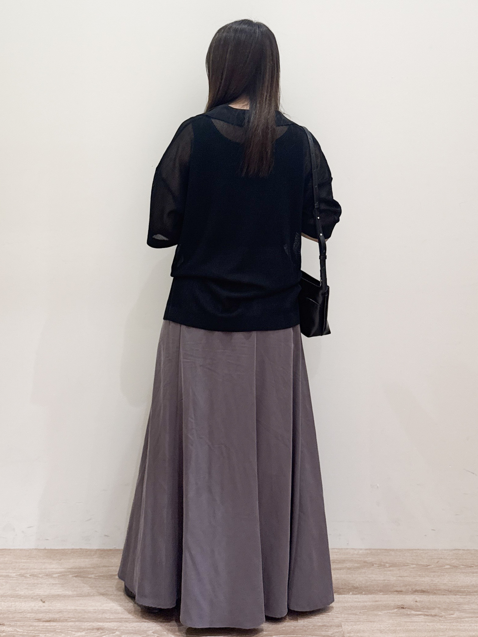しまじろさんの「OPAQUE.CLIP｜メッシュスキッパーポロニット【UVケア／洗濯機OK】」を使ったコーディネート