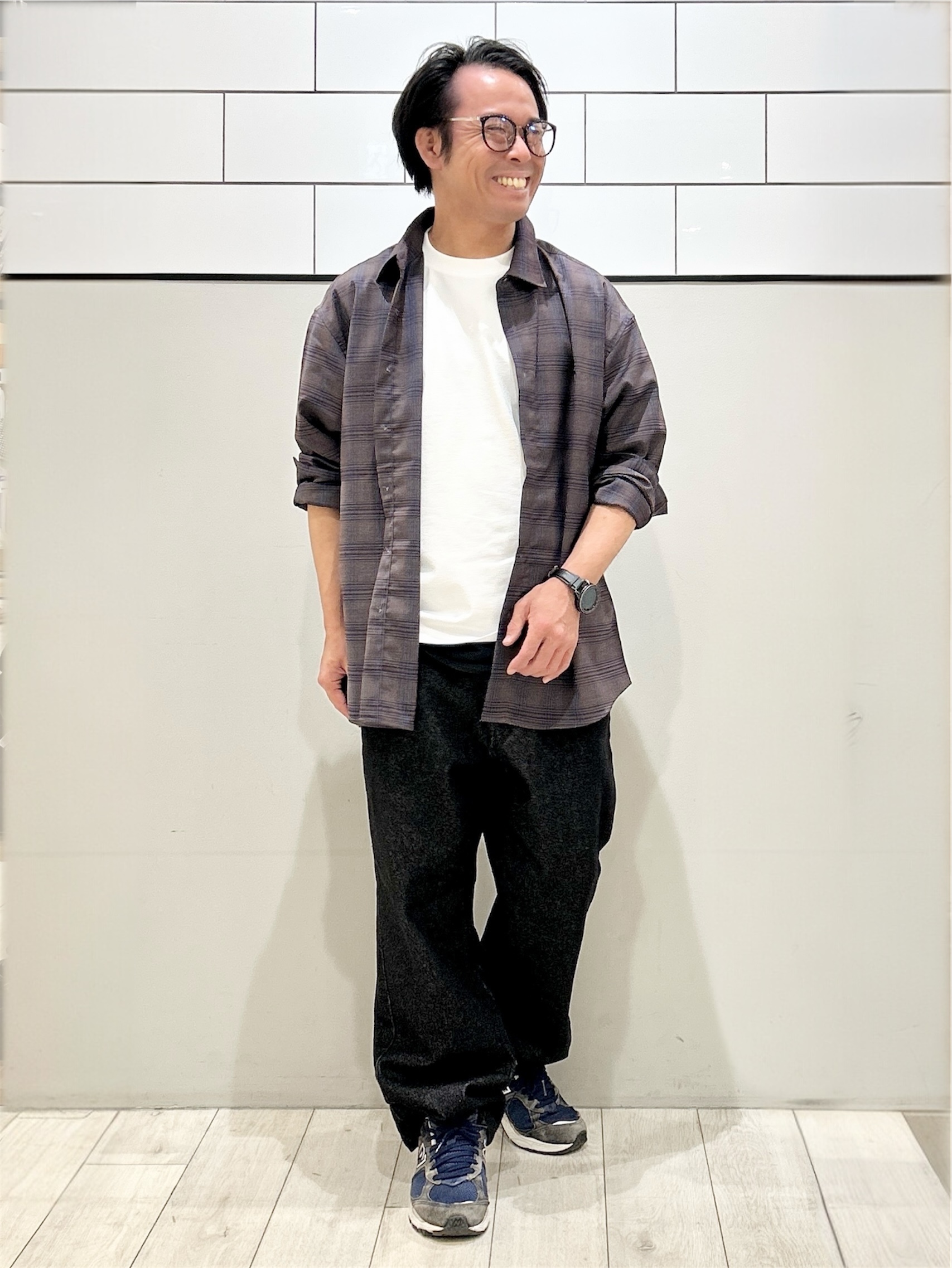 KENJI Iさんの「THE SHOP TK｜POLO BCS/アソート長袖シャツ」を使ったコーディネート