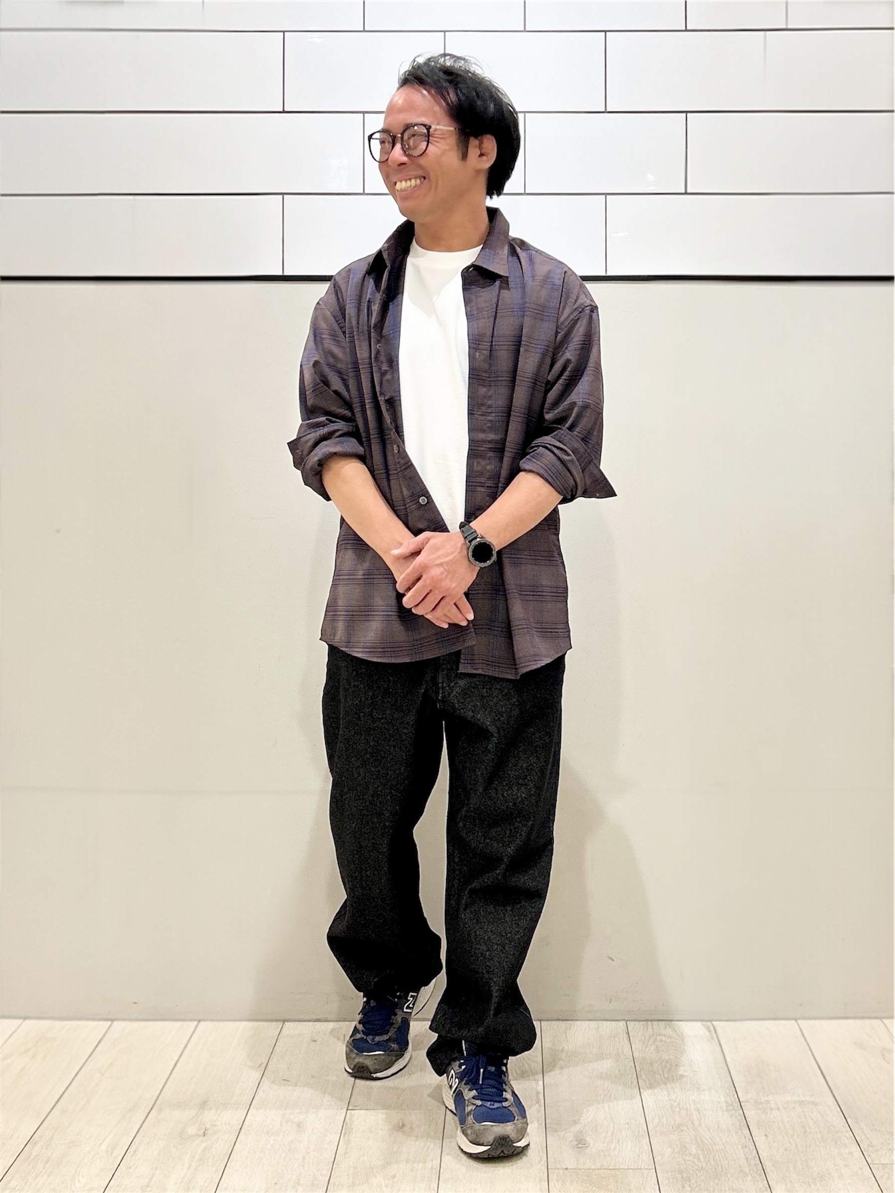KENJI Iさんの「THE SHOP TK｜POLO BCS/アソート長袖シャツ」を使ったコーディネート