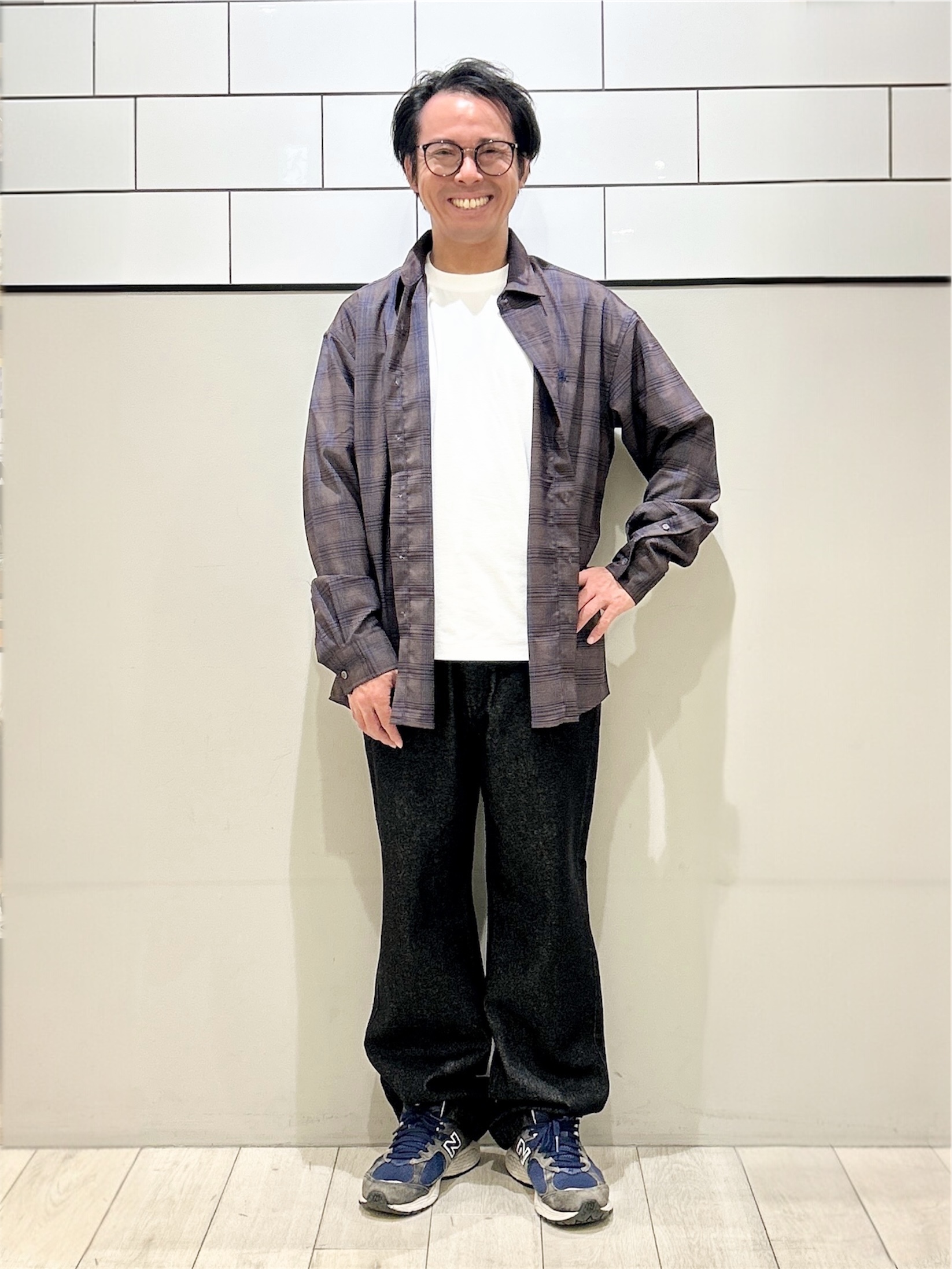KENJI Iさんの「THE SHOP TK｜POLO BCS/アソート長袖シャツ」を使ったコーディネート
