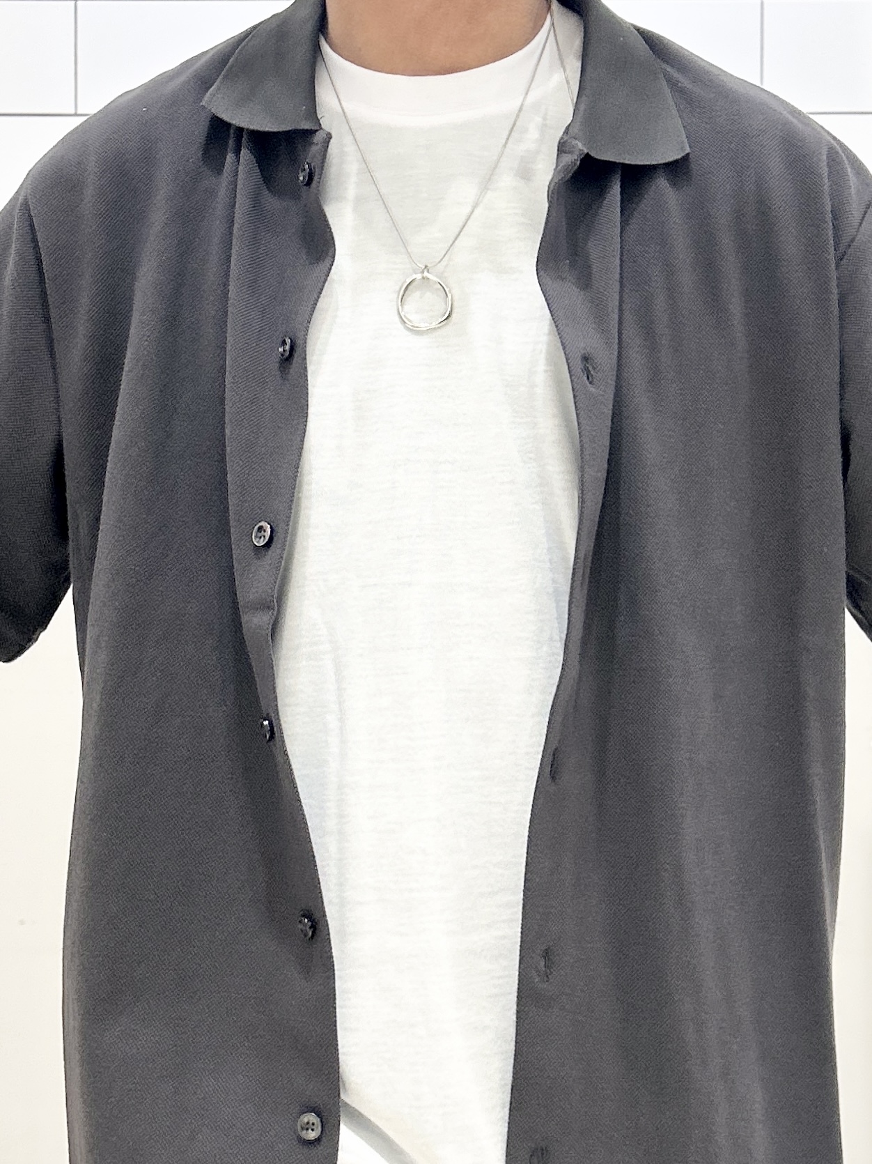 KENJI Iさんの「THE SHOP TK｜【半袖シャツ＋インナー セットアイテム】カノコ半袖シャツ＆半袖Tシャツ」を使ったコーディネート