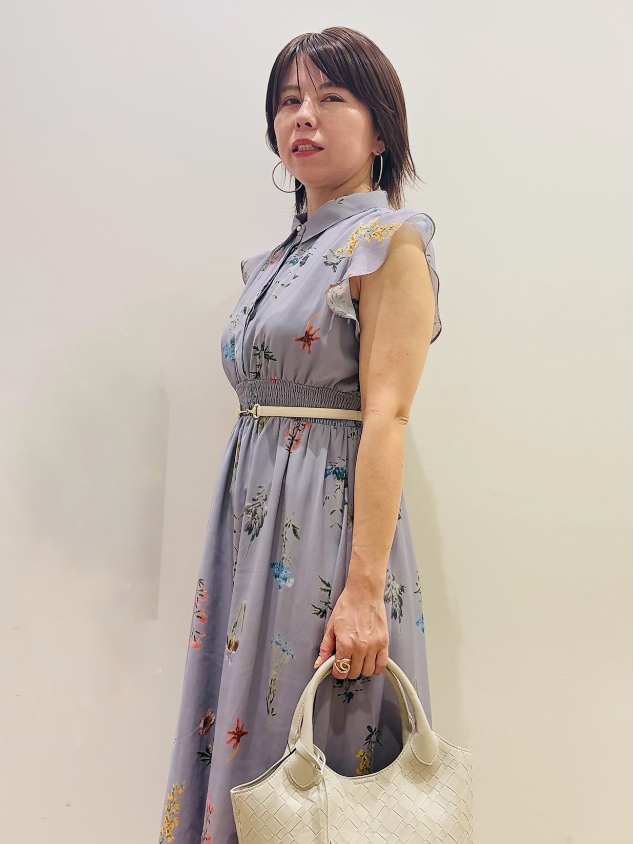 YUKOさんの「index｜【マツコの知らない世界で紹介】ボタニカルフレアワンピース《洗濯機OK》」を使ったコーディネート