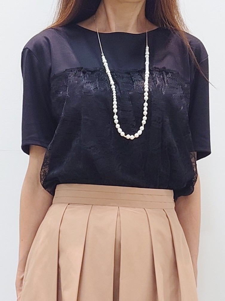 yoshiさんの「Reflect｜【UVカット／接触冷感／手洗い可】ラッセルレースプルオーバー」を使ったコーディネート
