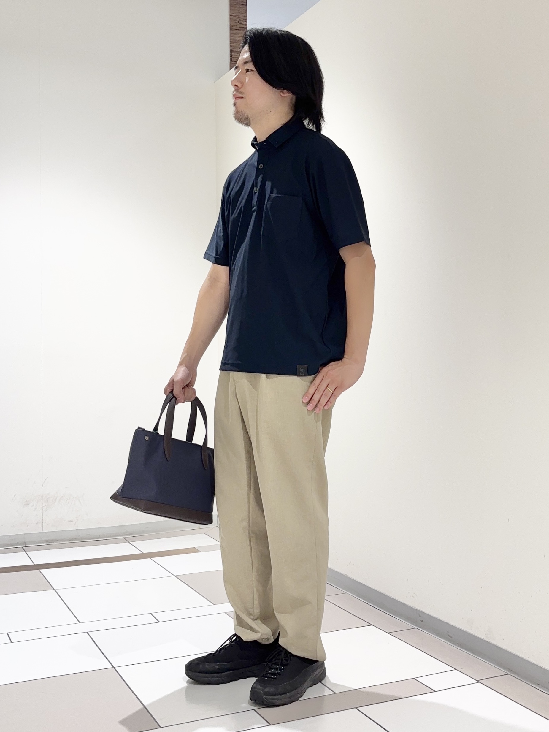 及川さんの「TAKEO KIKUCHI｜【通気性】AIR TOOL ポロシャツ」を使ったコーディネート