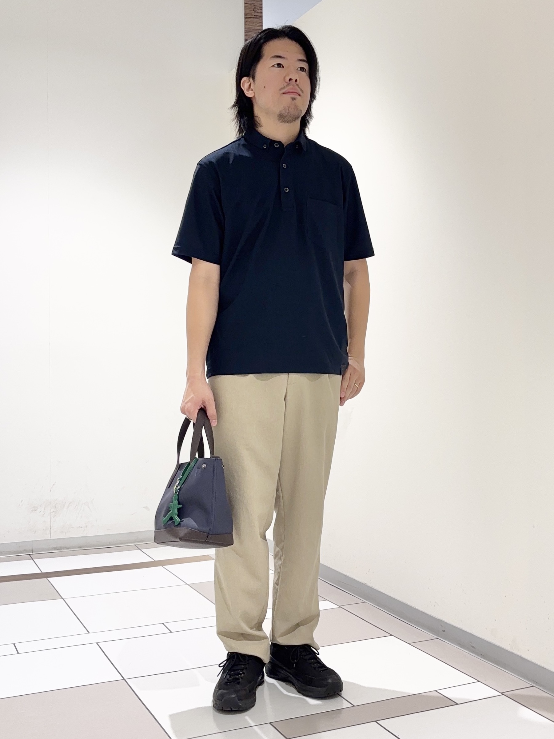 及川さんの「TAKEO KIKUCHI｜【通気性】AIR TOOL ポロシャツ」を使ったコーディネート